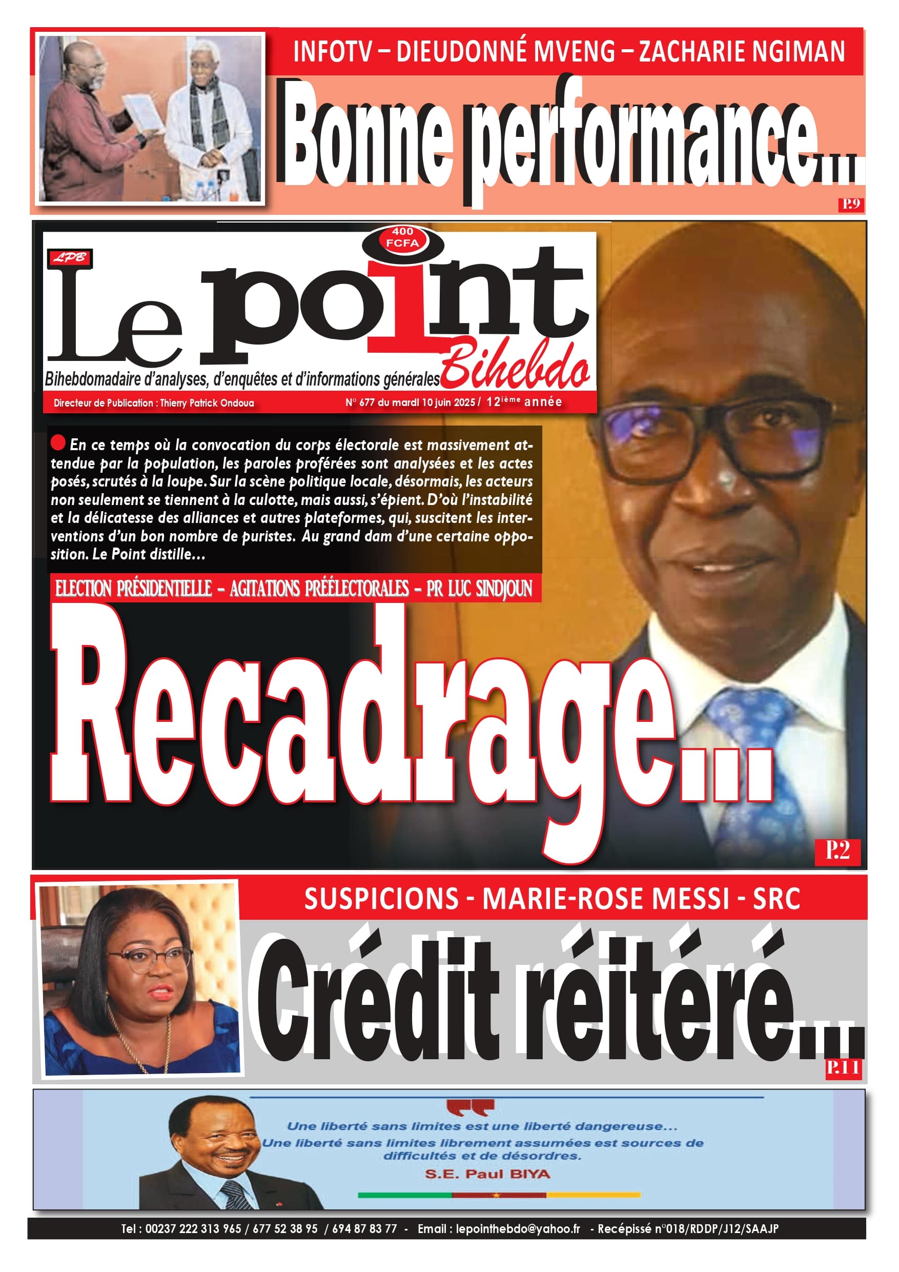 LE POINT HEBDO N°677