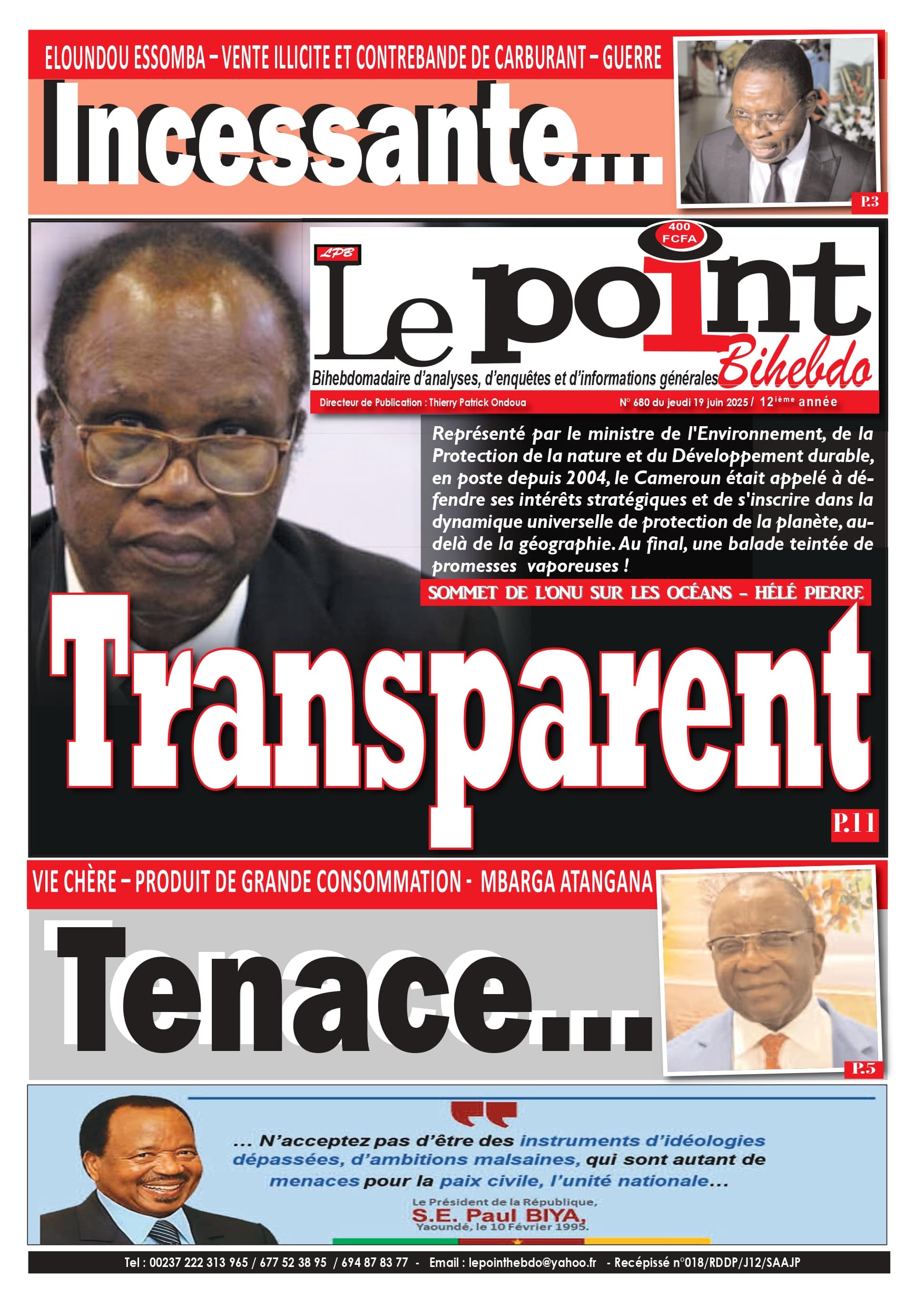 LE POINT BHEBDO N°680