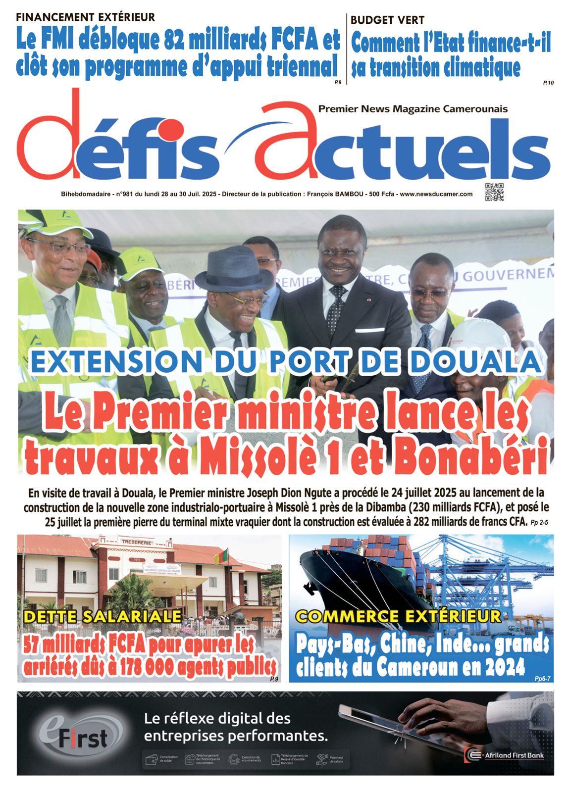 DEFIS ACTUELS N°981