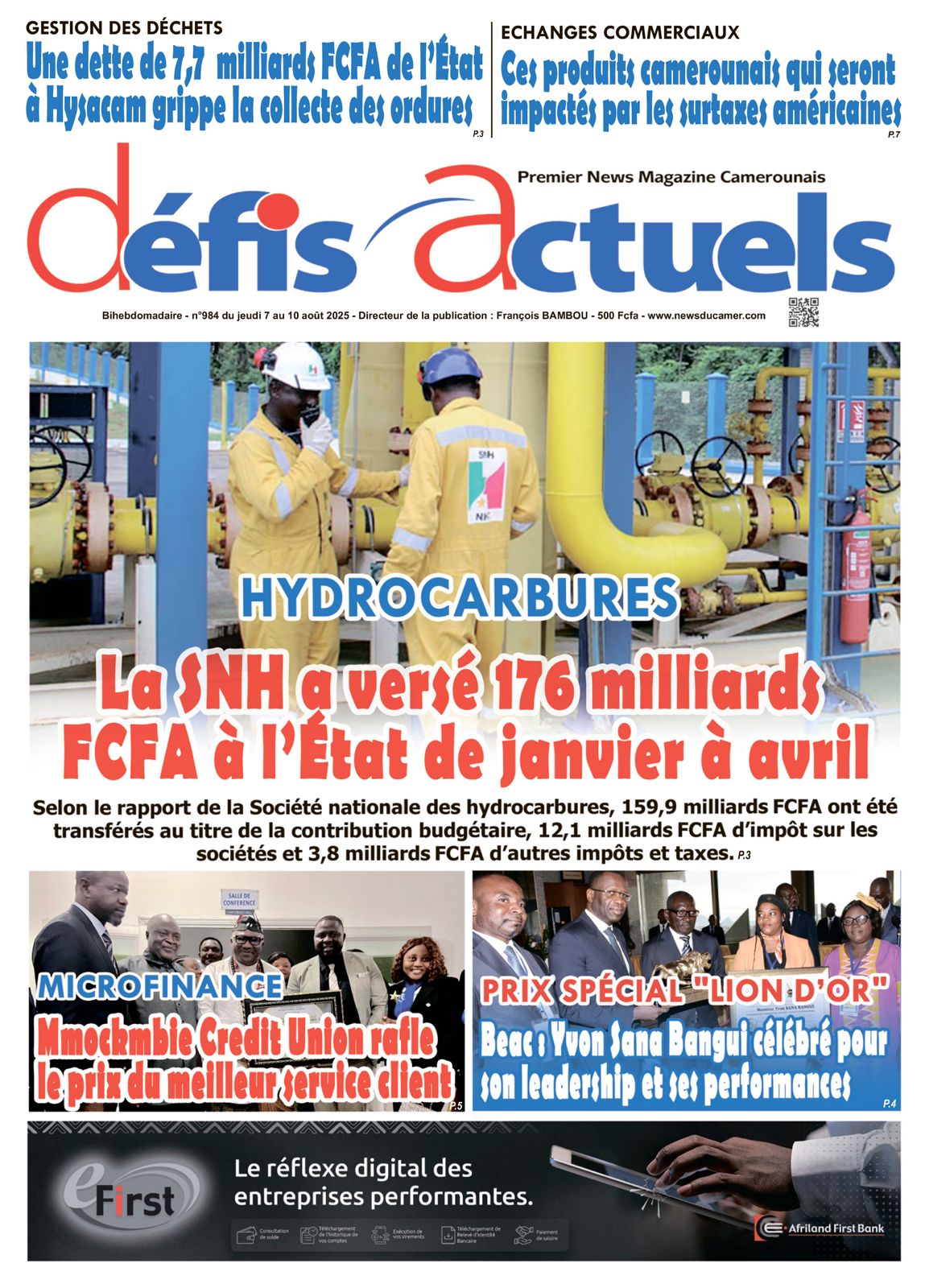 DEFIS ACTUELS N°984