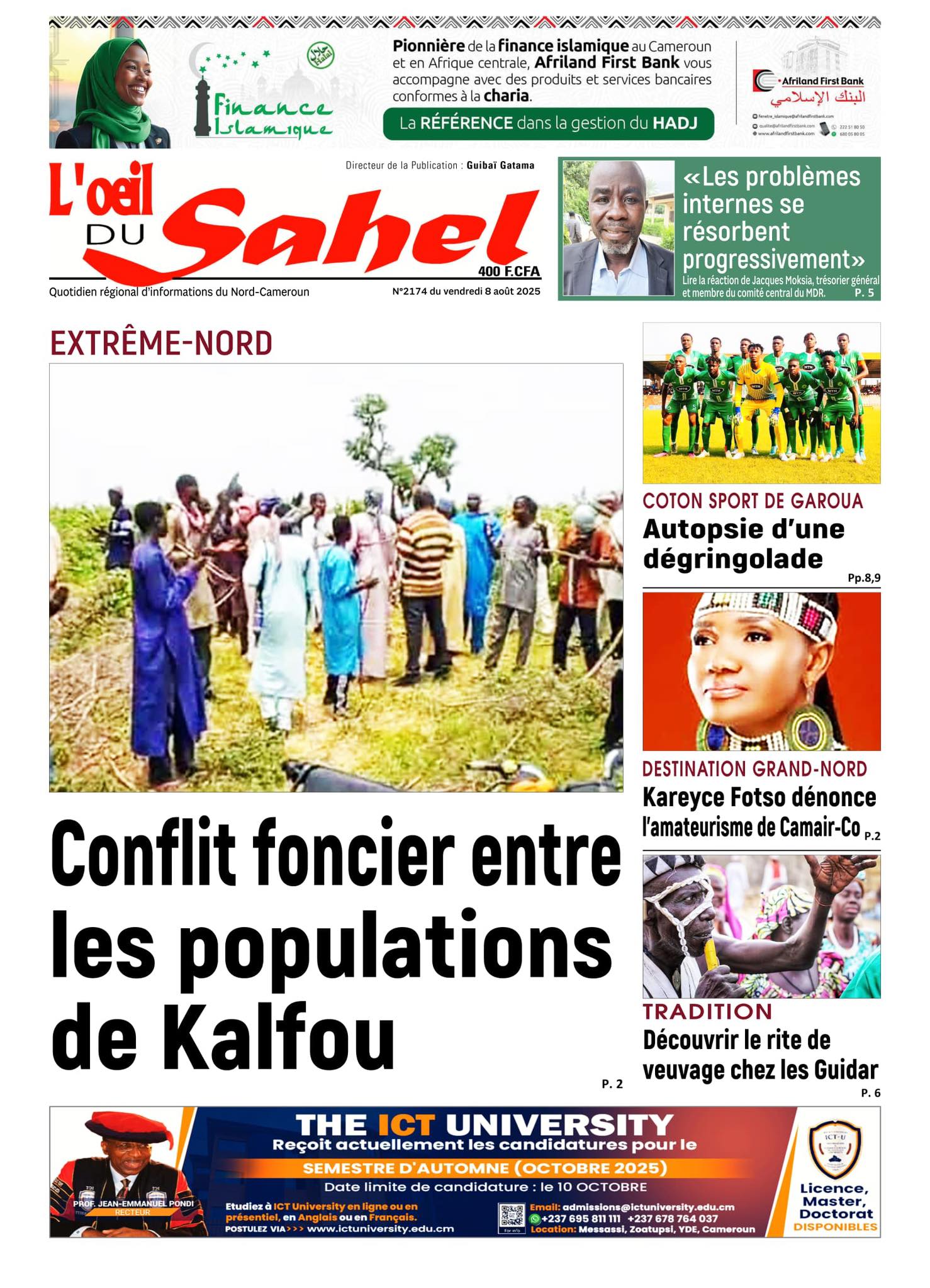 L'OEIL DU SAHEL N°2174