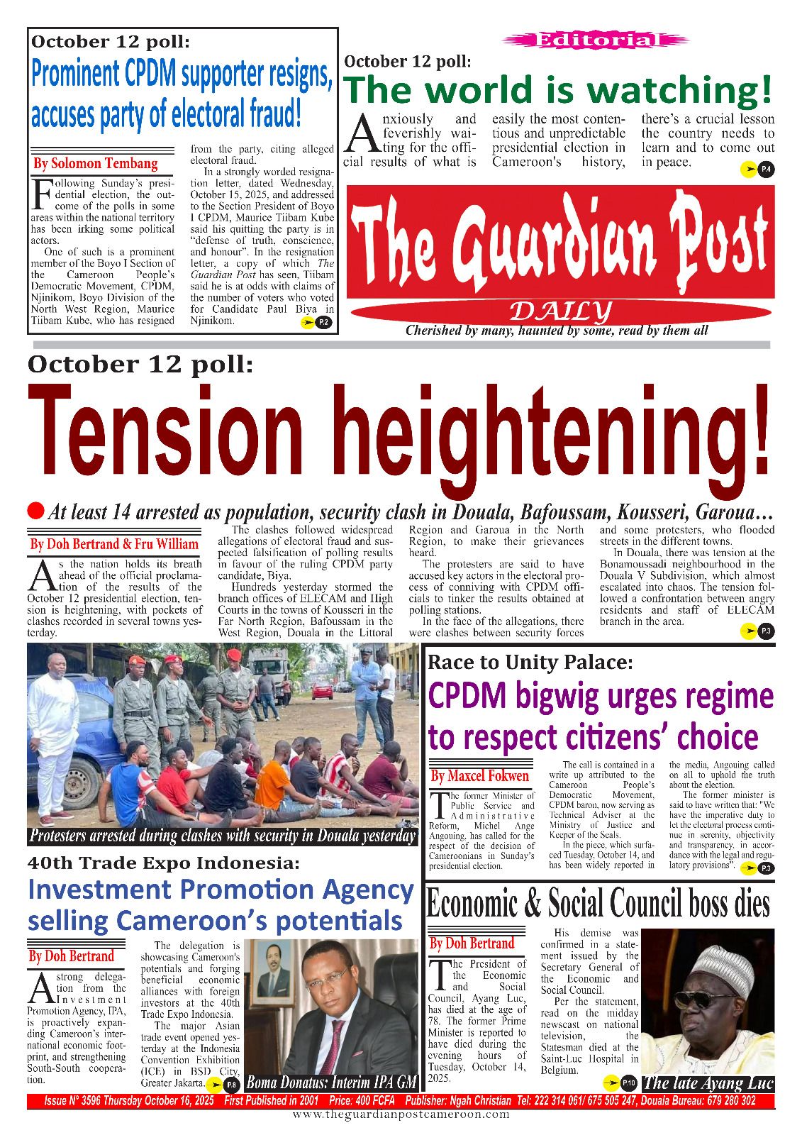 THE GUARDIAN POST N°3596