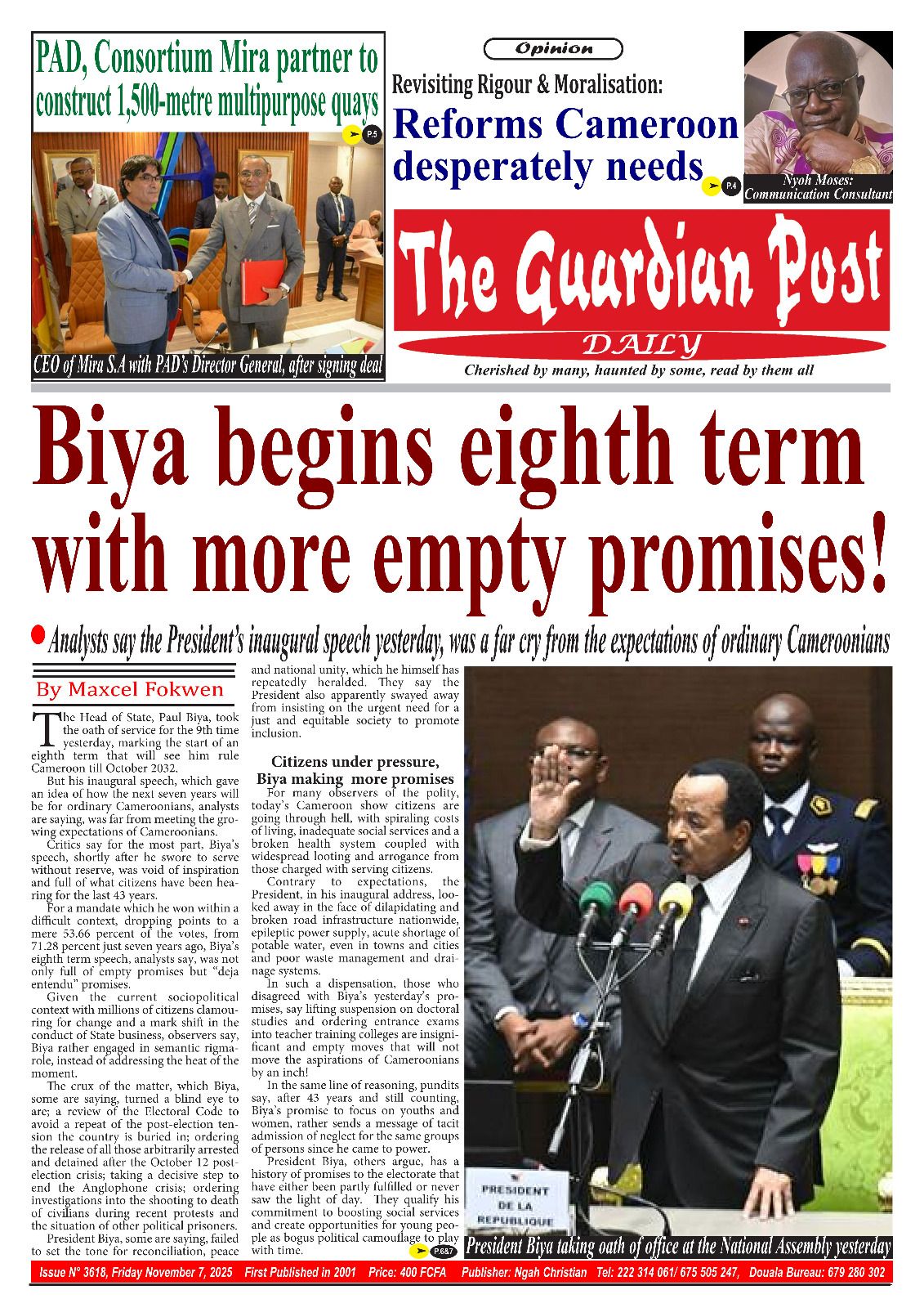 THE GUARDIAN POST N°3618