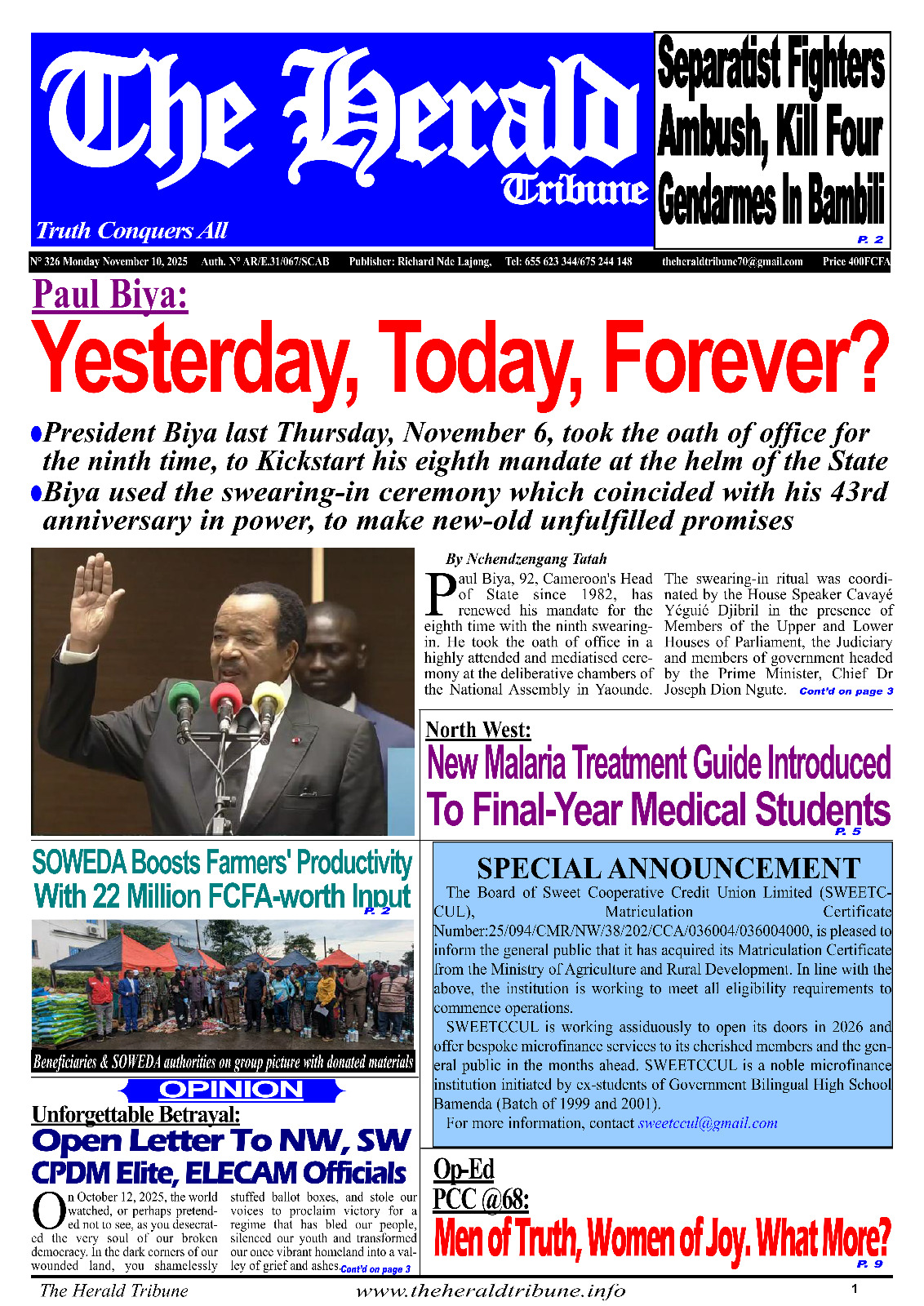 The Herald Tribune N°316