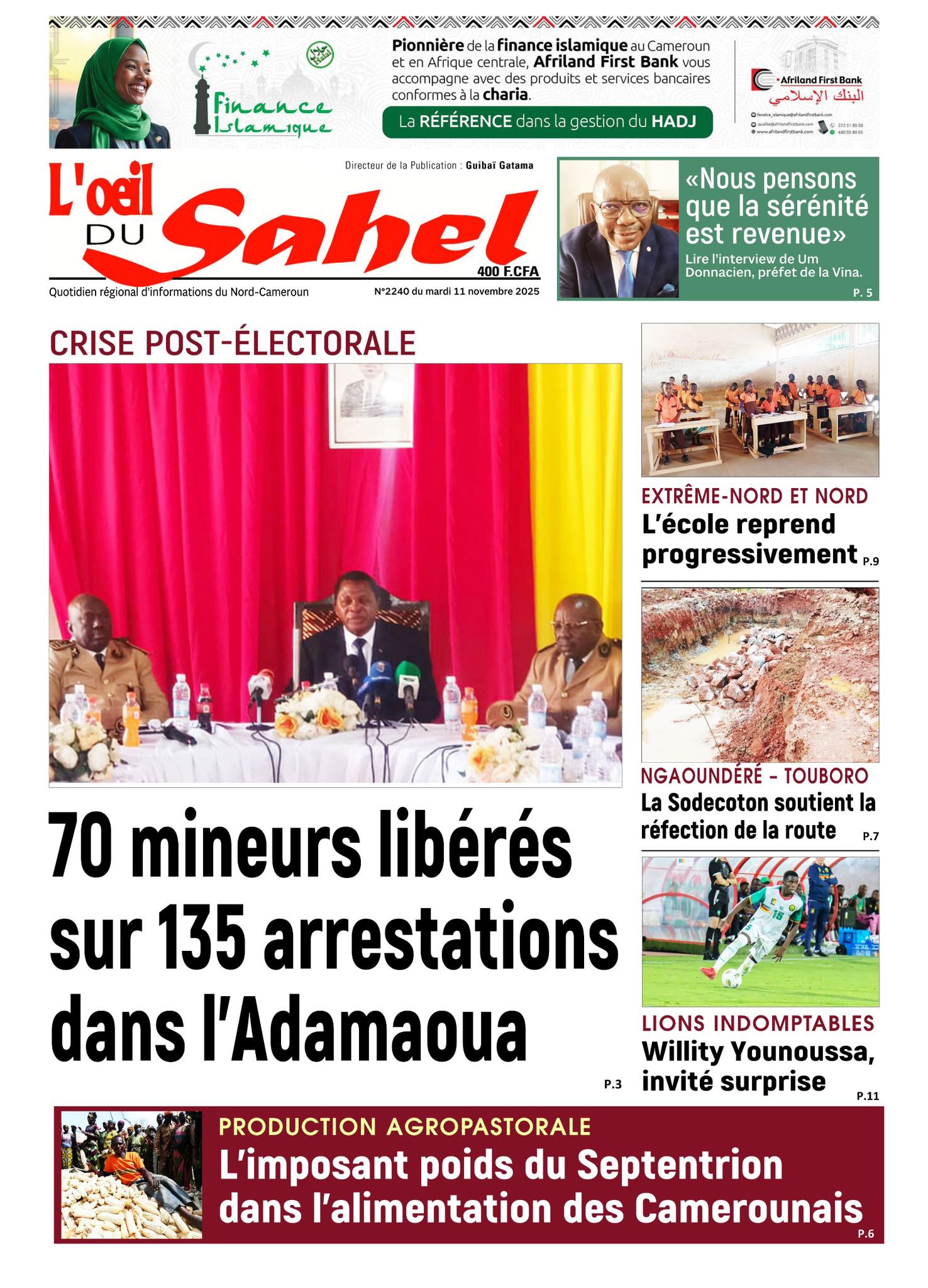 L'OEIL DU SAHEL N°2240