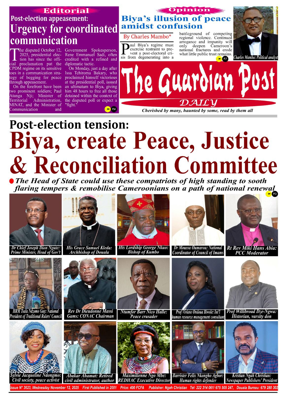 THE GUARDIAN POST N°3623