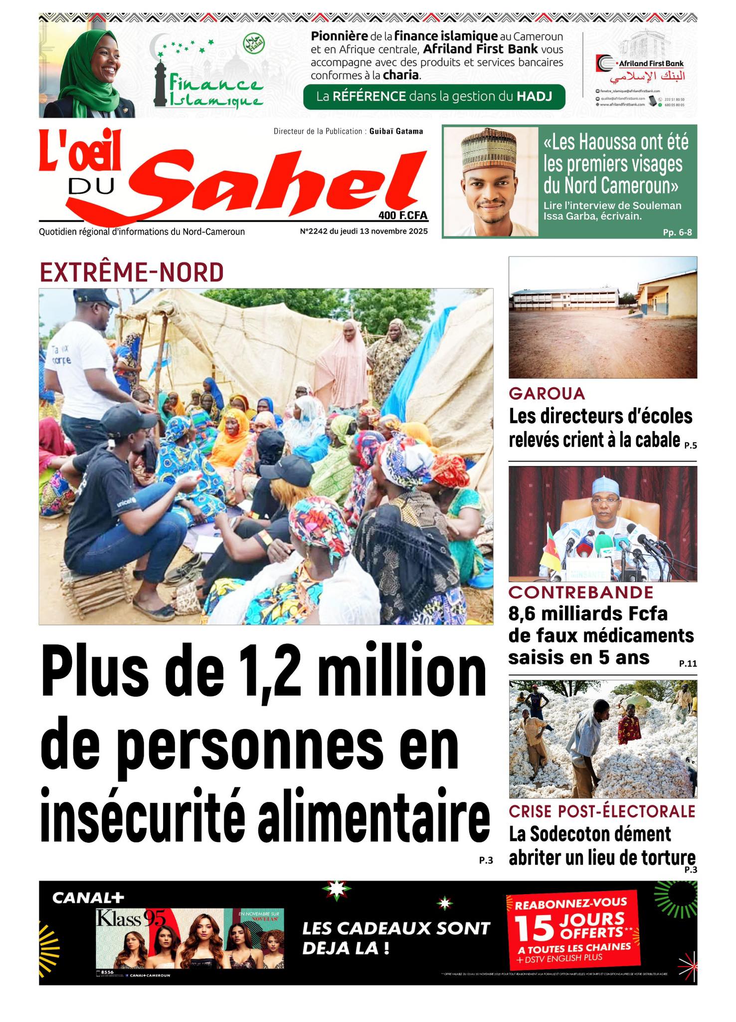 L'OEIL DU SAHEL N°2242