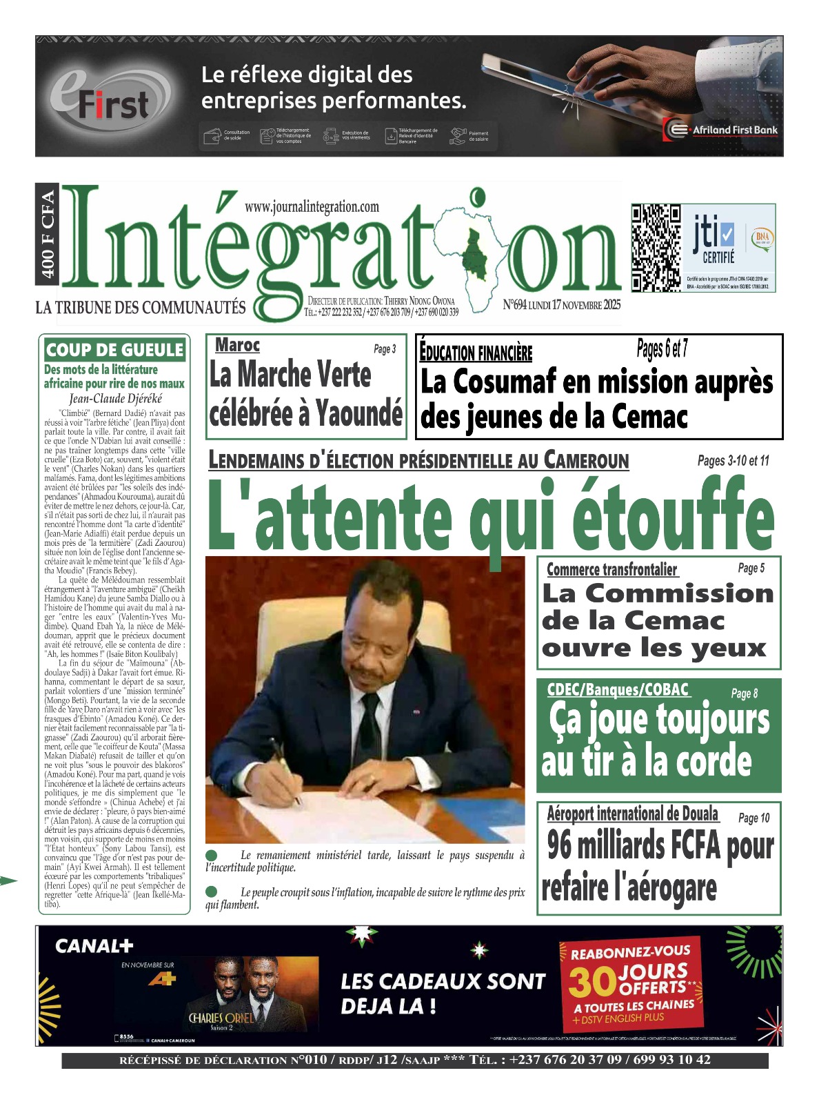 INTÉGRATION N°694