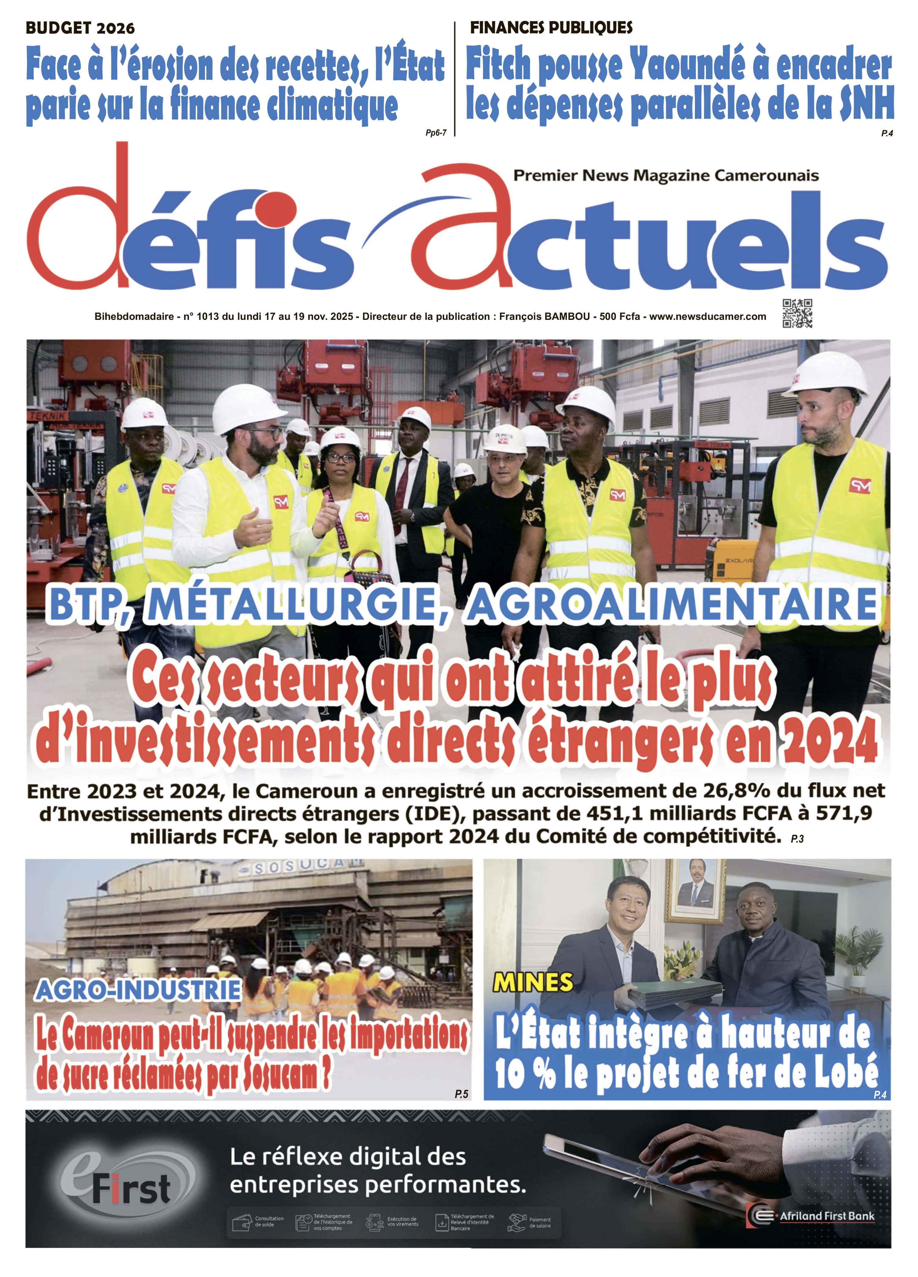 DEFIS ACTUELS N°1013
