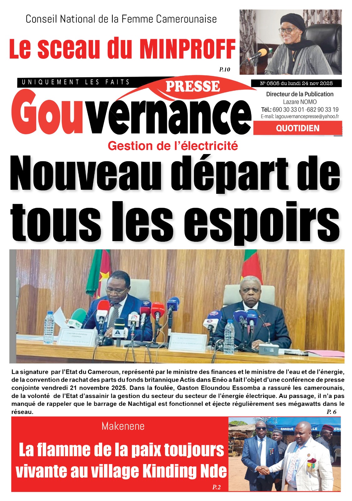 GOUVERNANCE PRESSE N°505