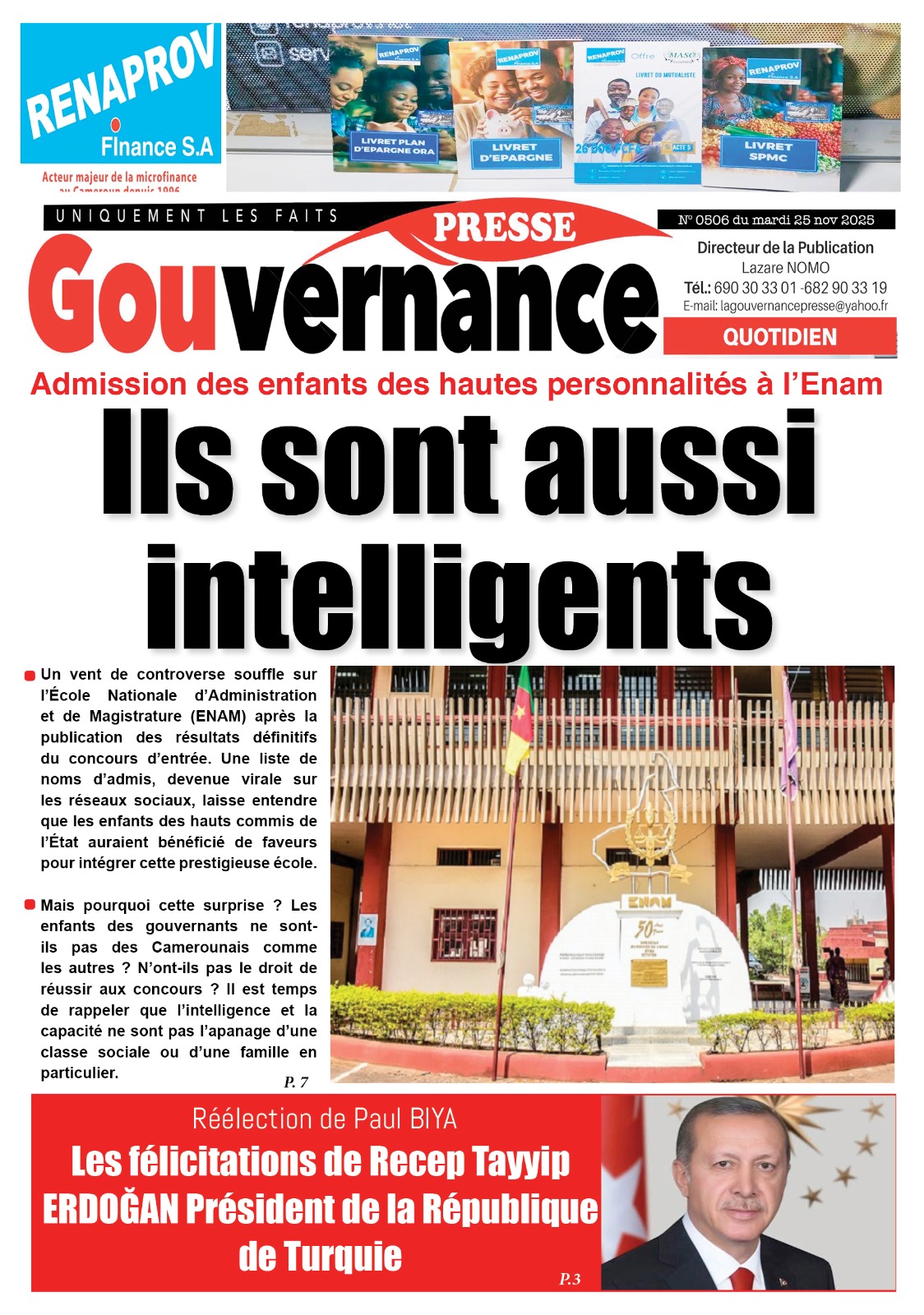 GOUVERNANCE PRESSE N°506