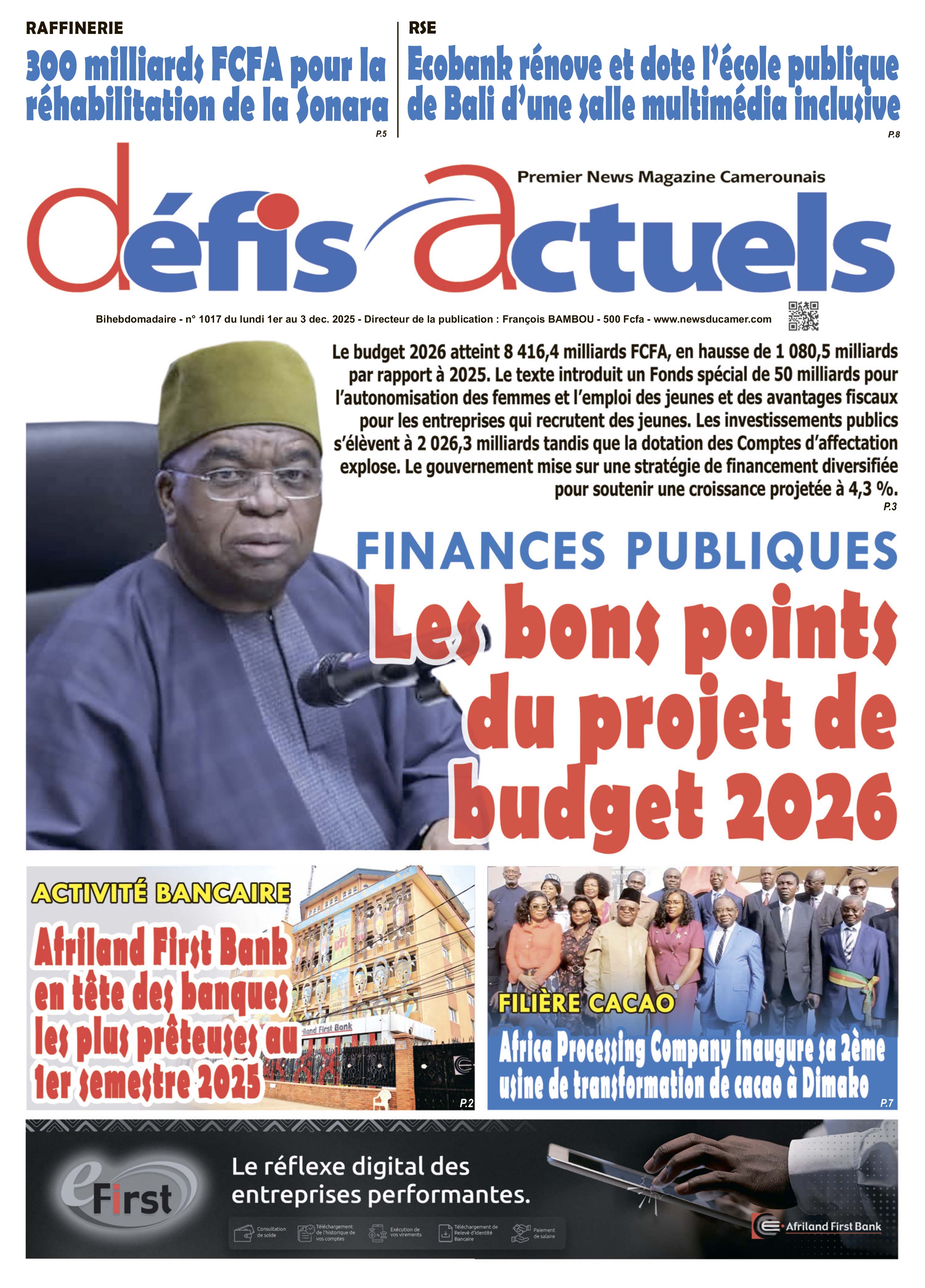 DÉFIS ACTUELS N°1017