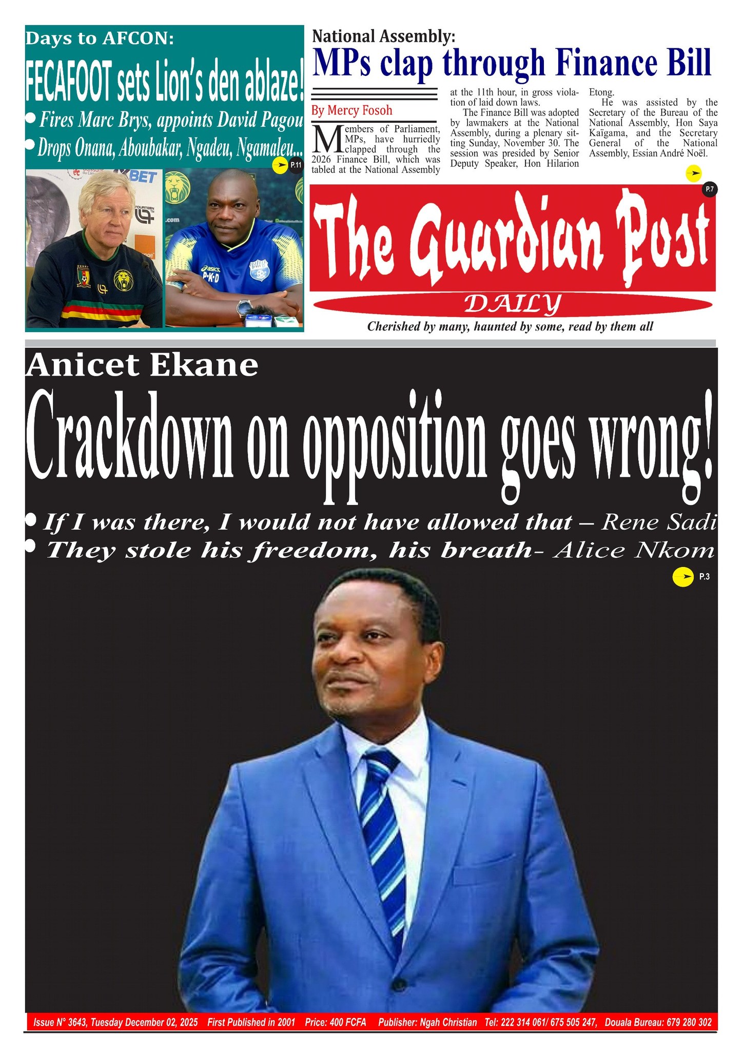 THE GUARDIAN POST N°3643