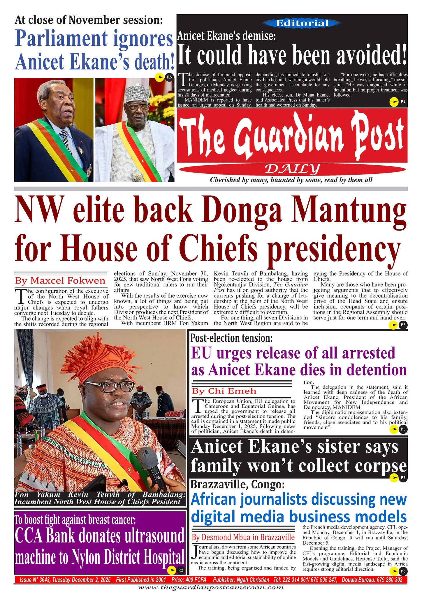 THE GUARDIAN POST N°3644