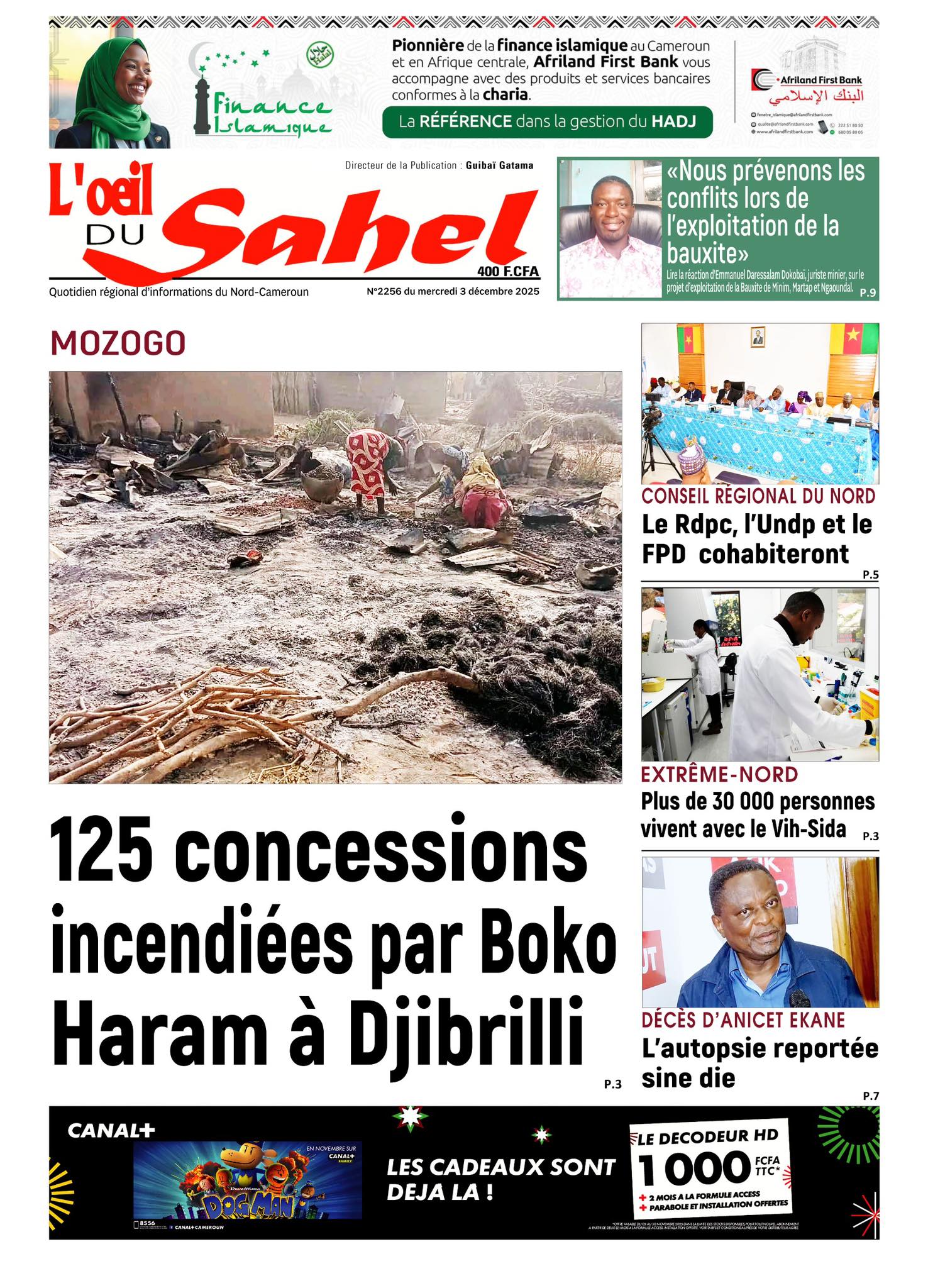 L’ŒIL DU SAHEL N°2256