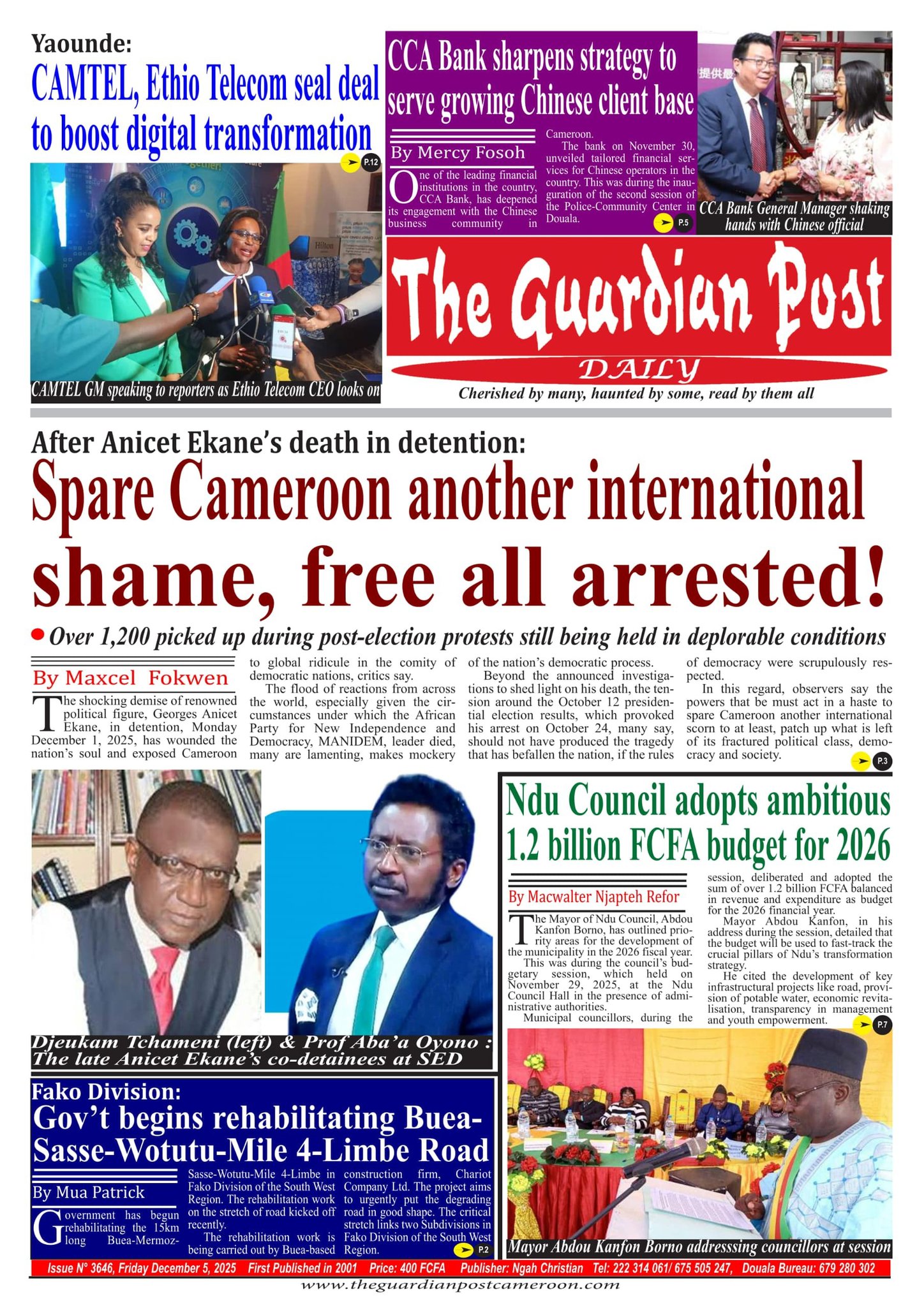 THE GUARDIAN POST N°3646