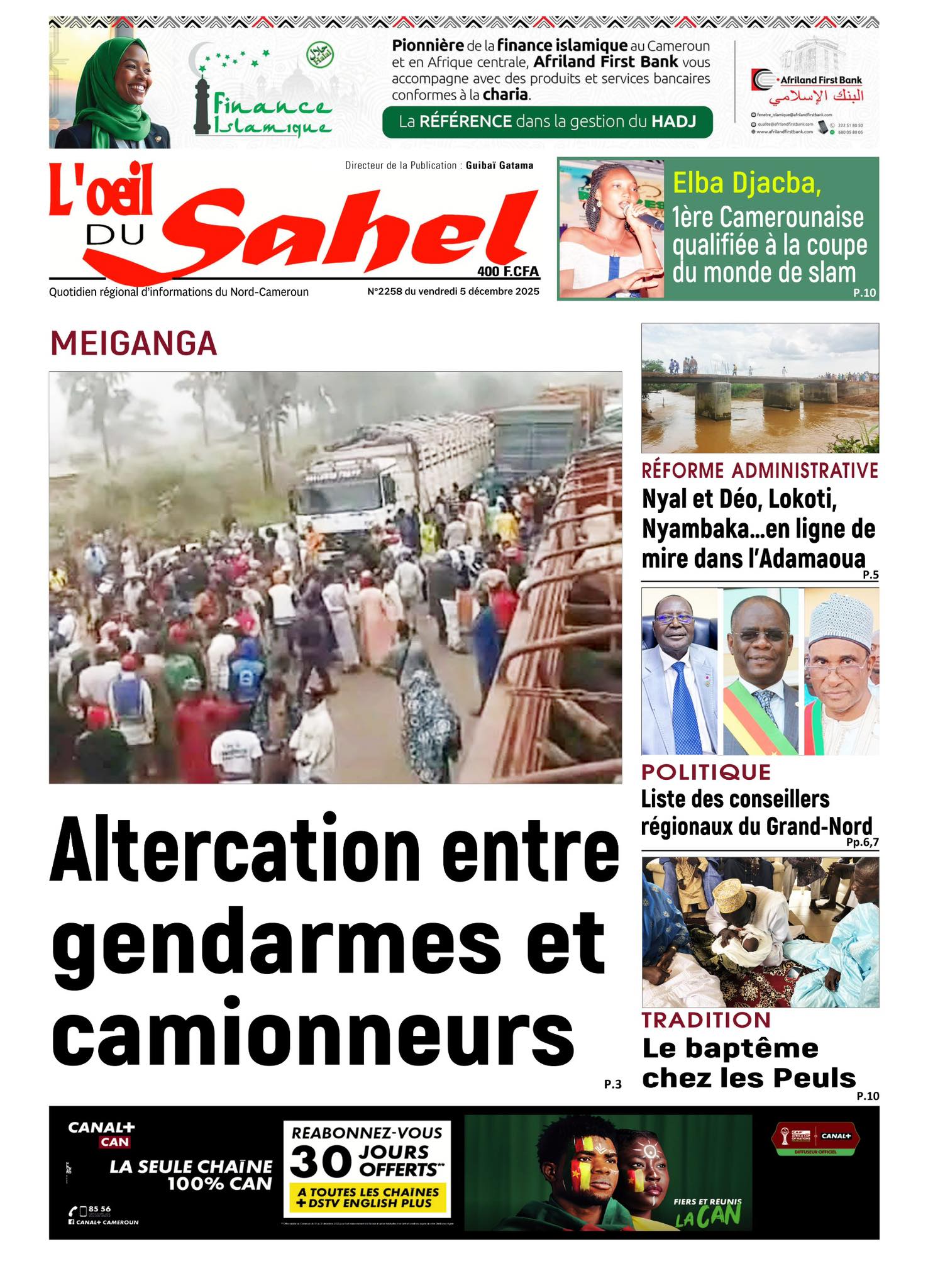 L’ŒIL DU SAHEL N°2258