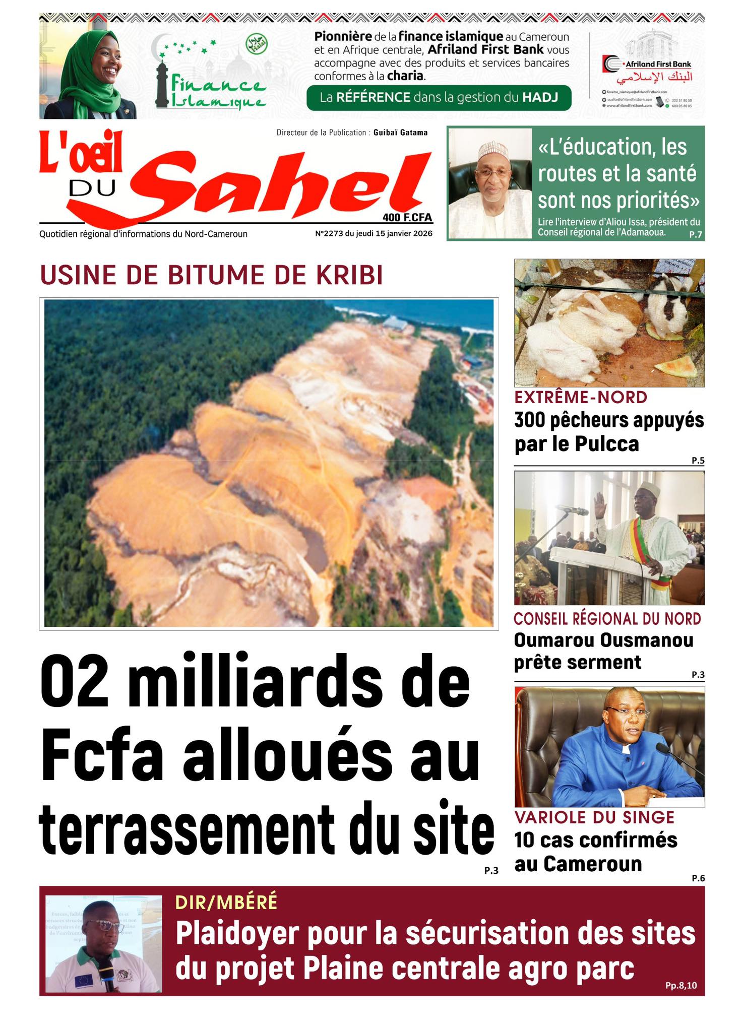 L’ŒIL DU SAHEL N°2273