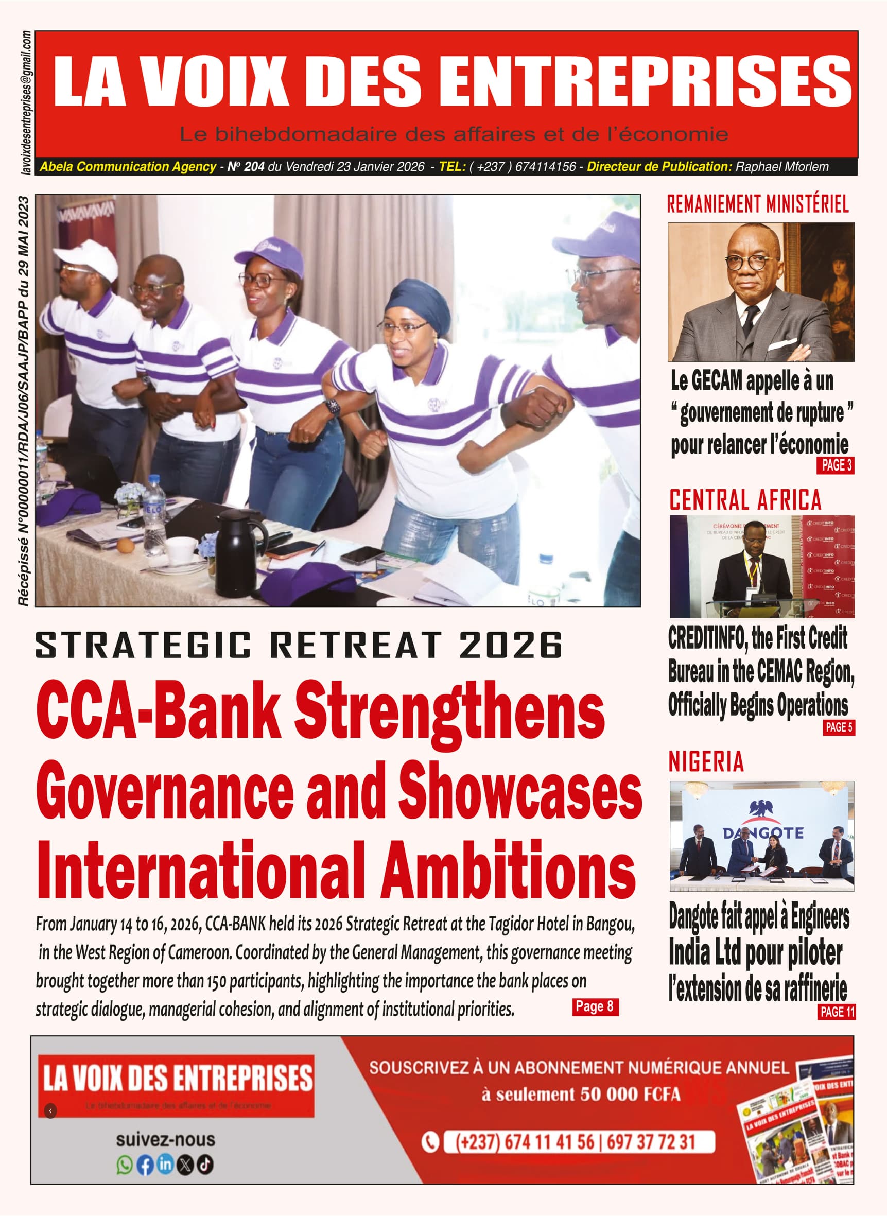 LA VOIX DES ENTREPRISES N°204