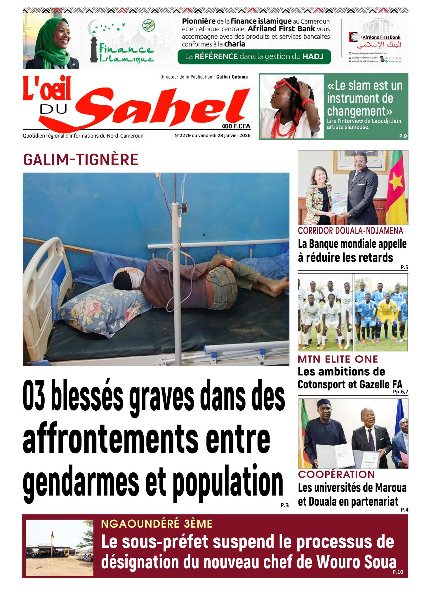 L’ŒIL DU SAHEL N°2279