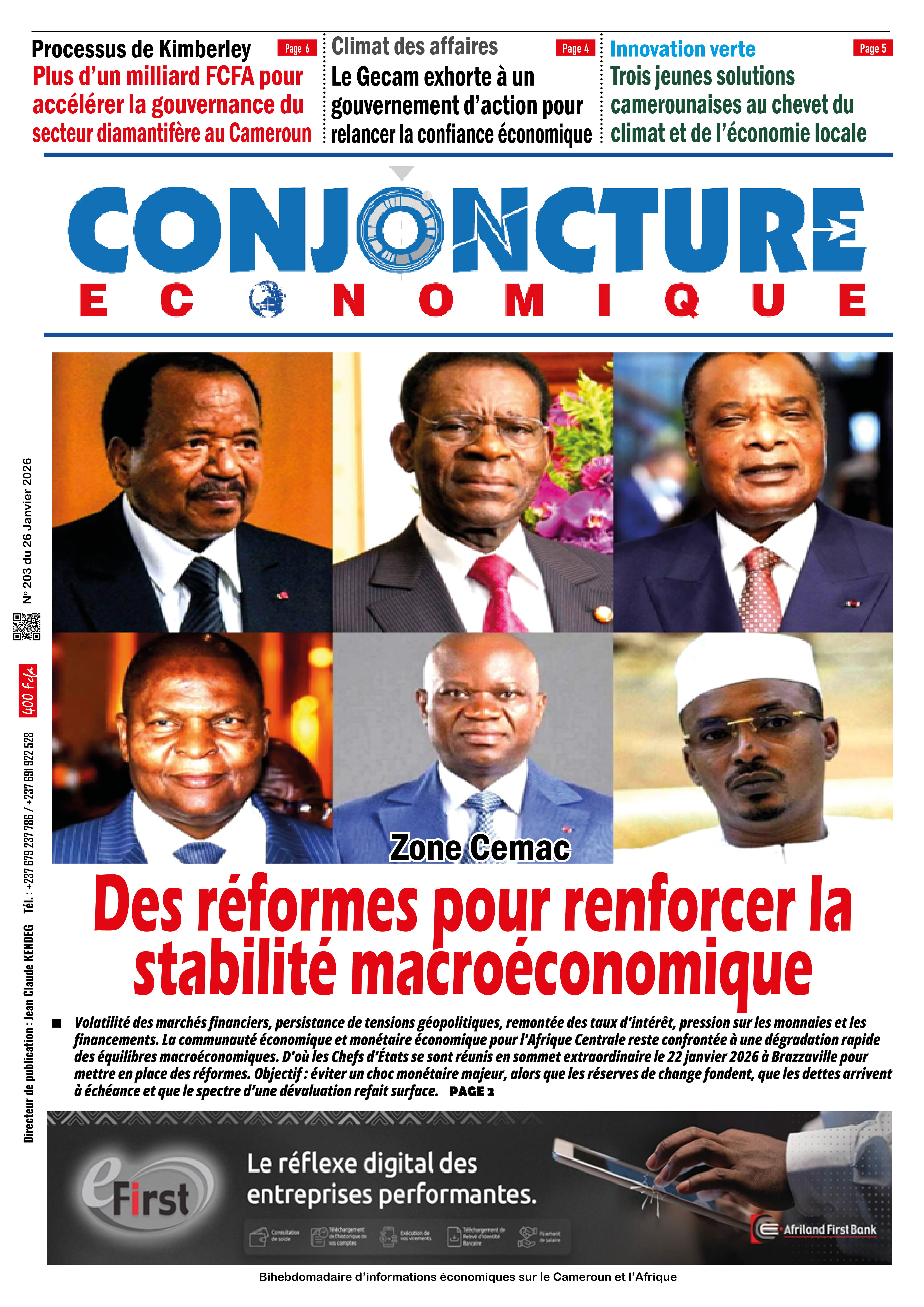 Conjoncture Économique N°203
