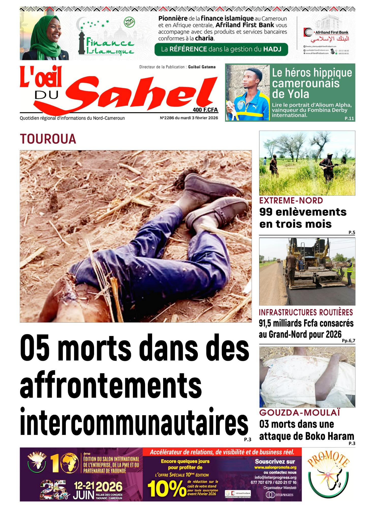 L’ŒIL DU SAHEL N°2286