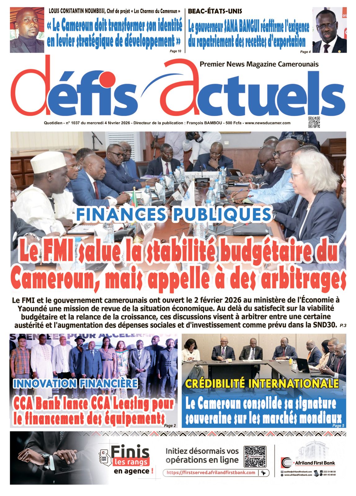 DÉFIS ACTUELS N°1037