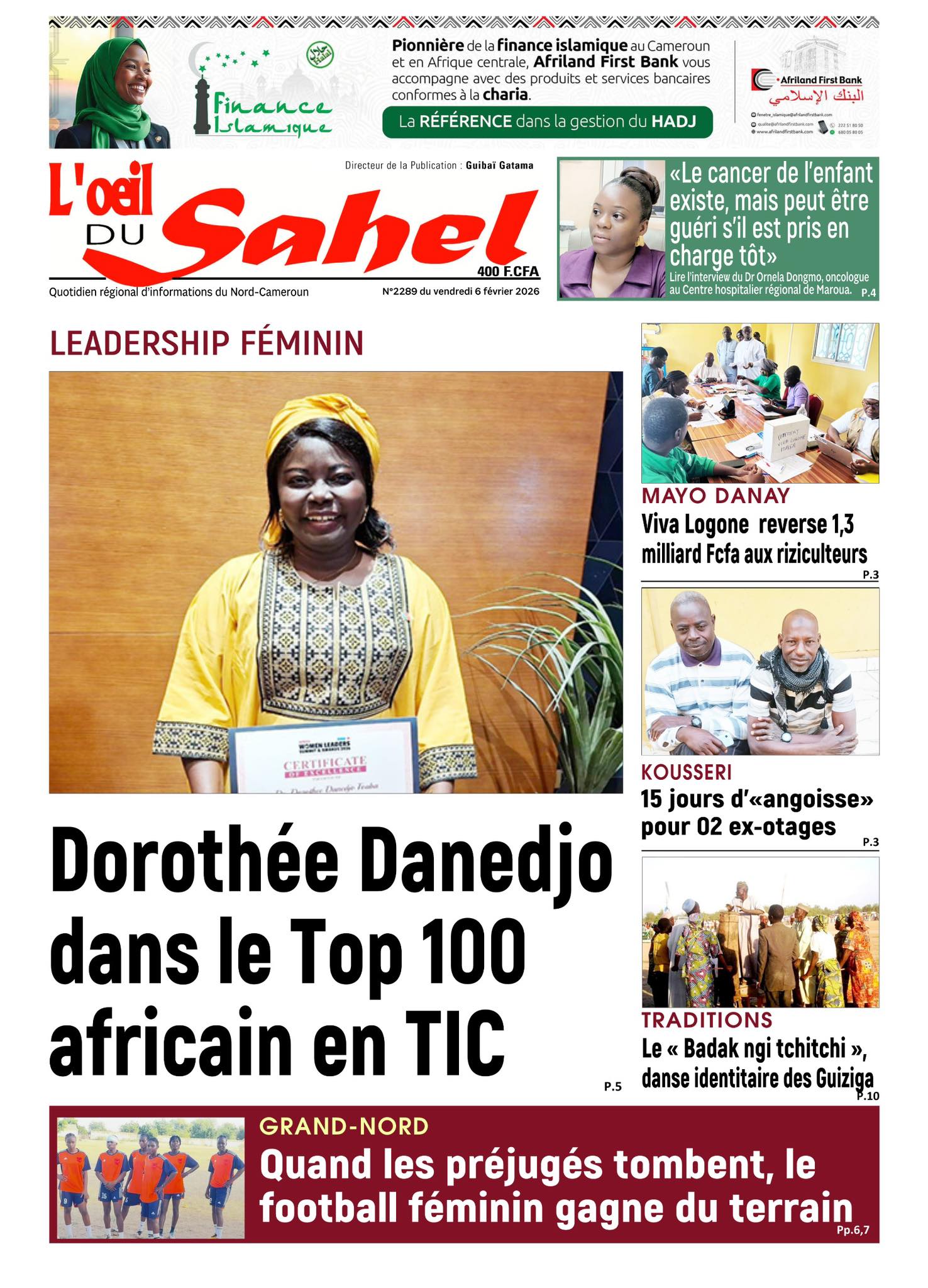 L’ŒIL DU SAHEL N°2289