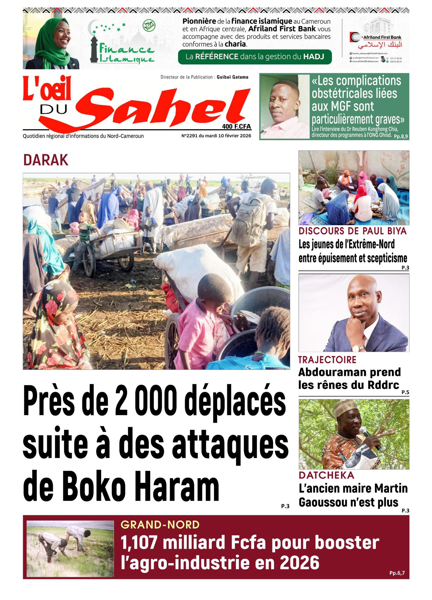 L’ŒIL DU SAHEL N°2291