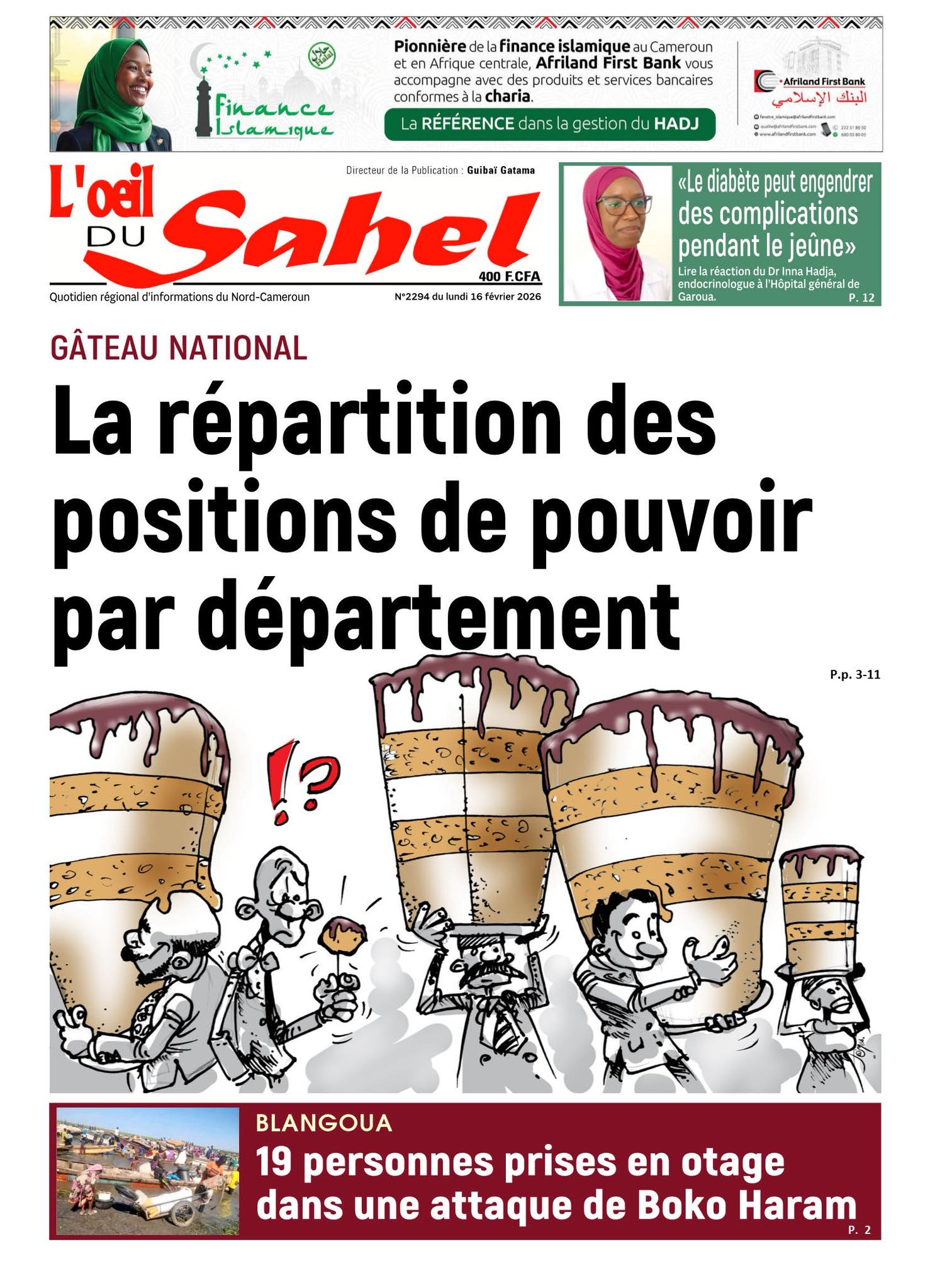 L’ŒIL DU SAHEL N°2294