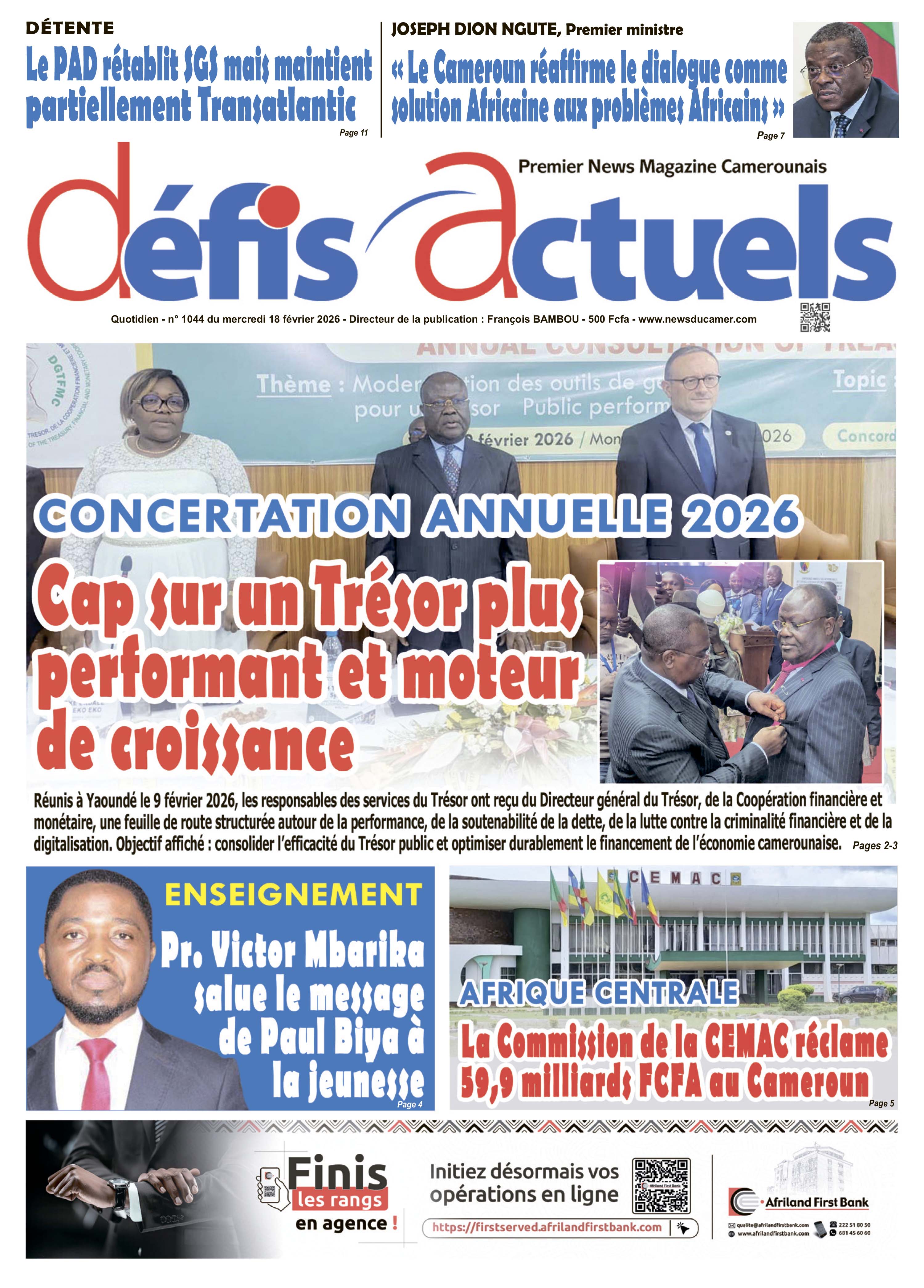 DÉFIS ACTUELS N°1044