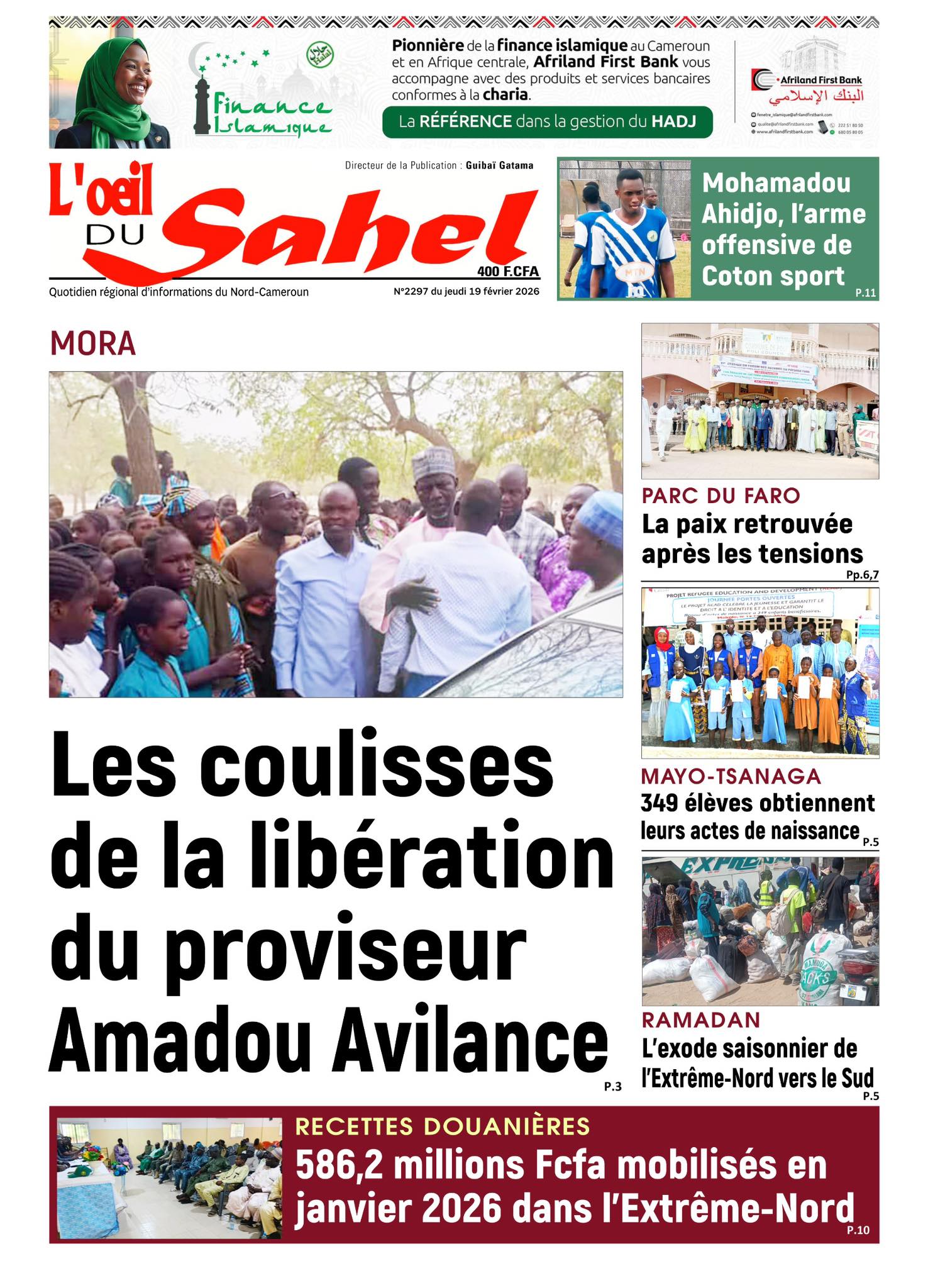 L’ŒIL DU SAHEL N°2297