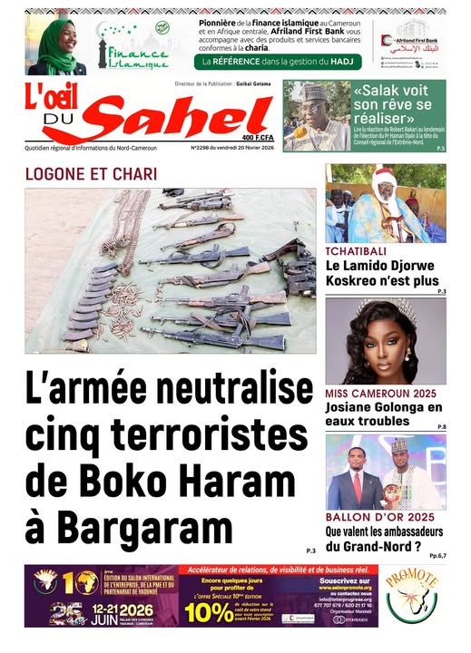 L’ŒIL DU SAHEL N°2298