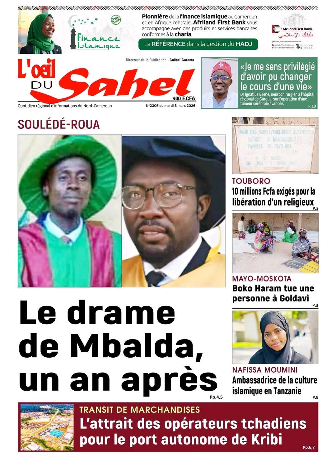 L’ŒIL DU SAHEL N°2305