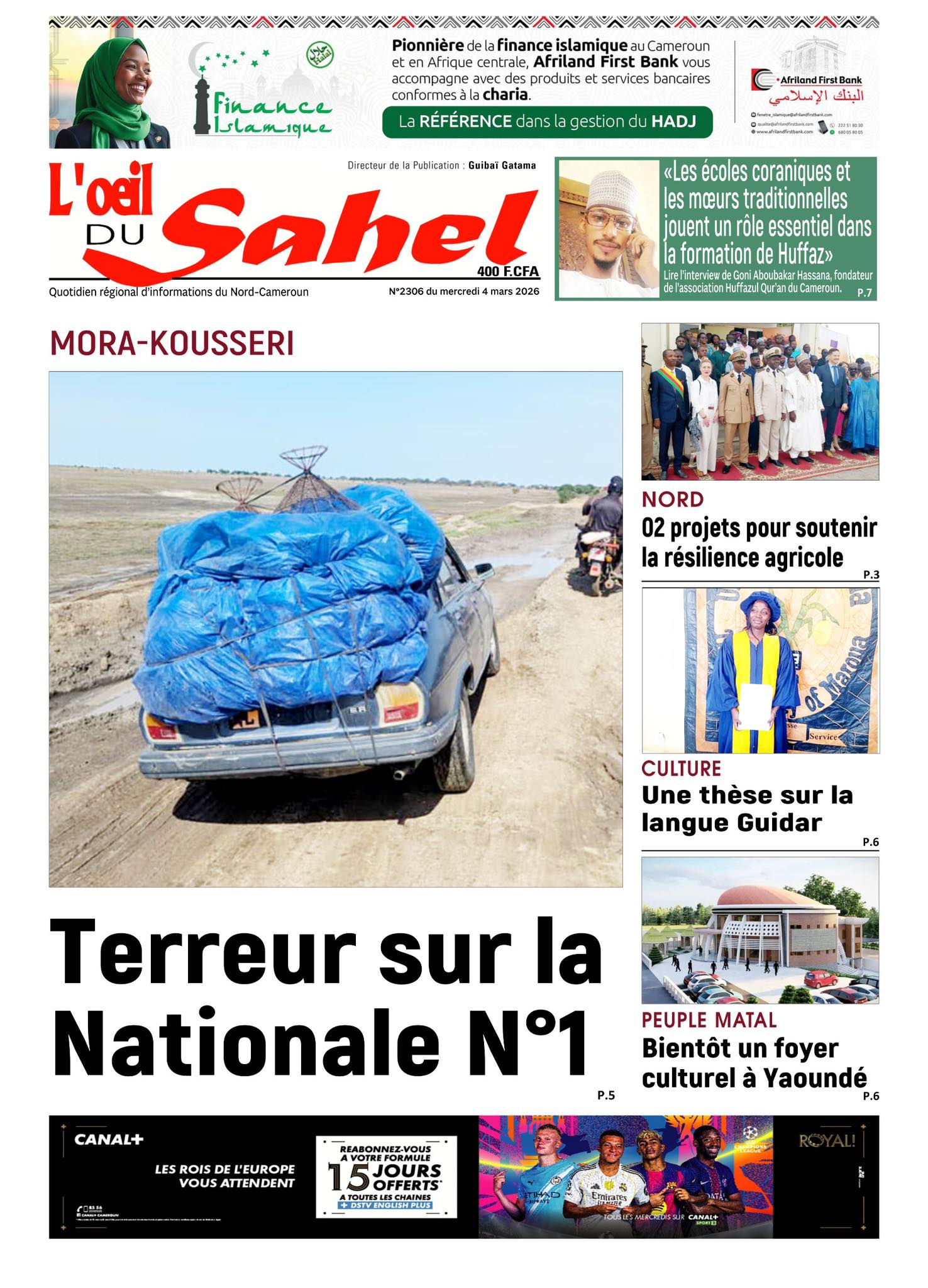 L’ŒIL DU SAHEL N°2306