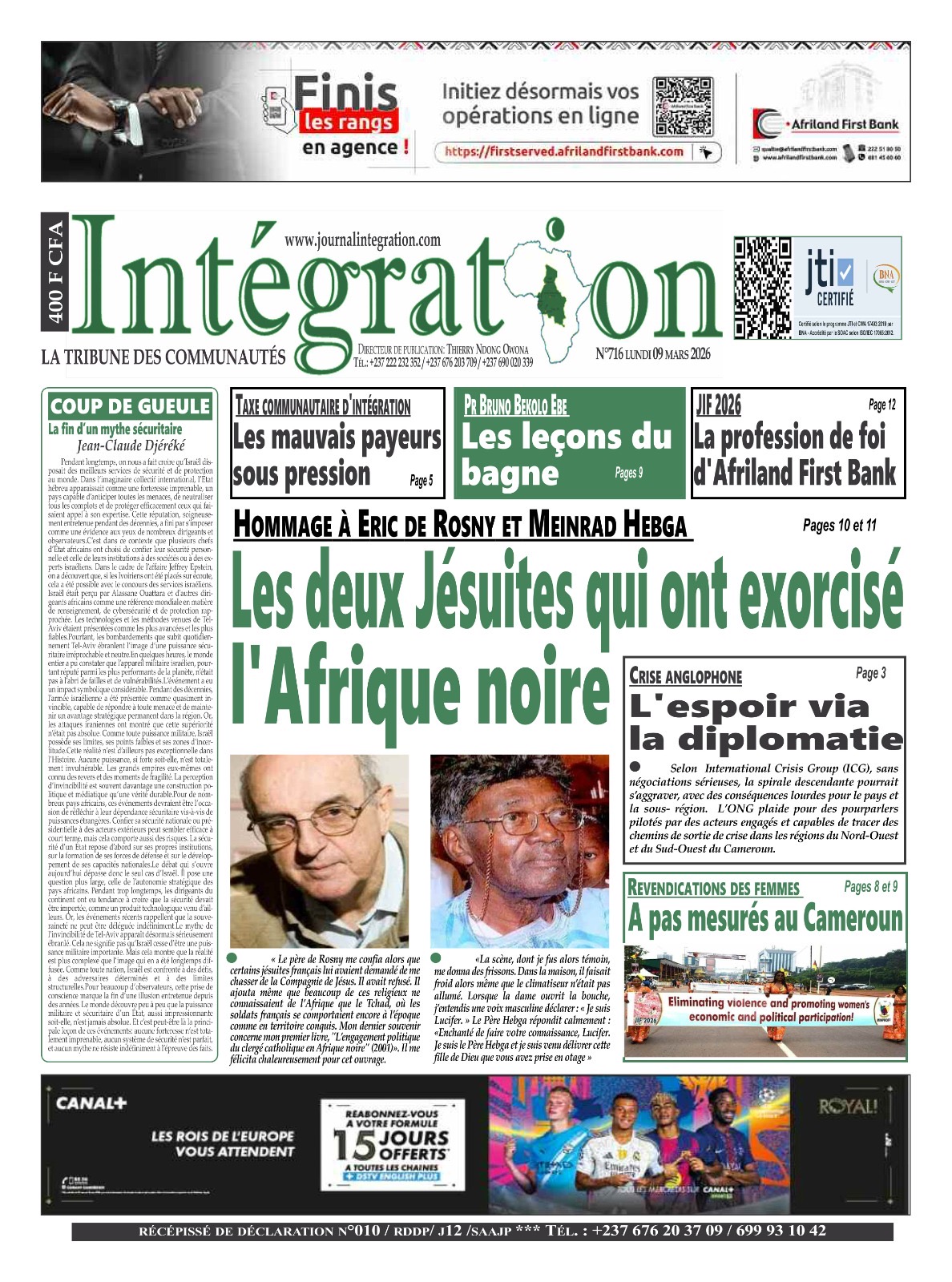 INTÉGRATION N°716