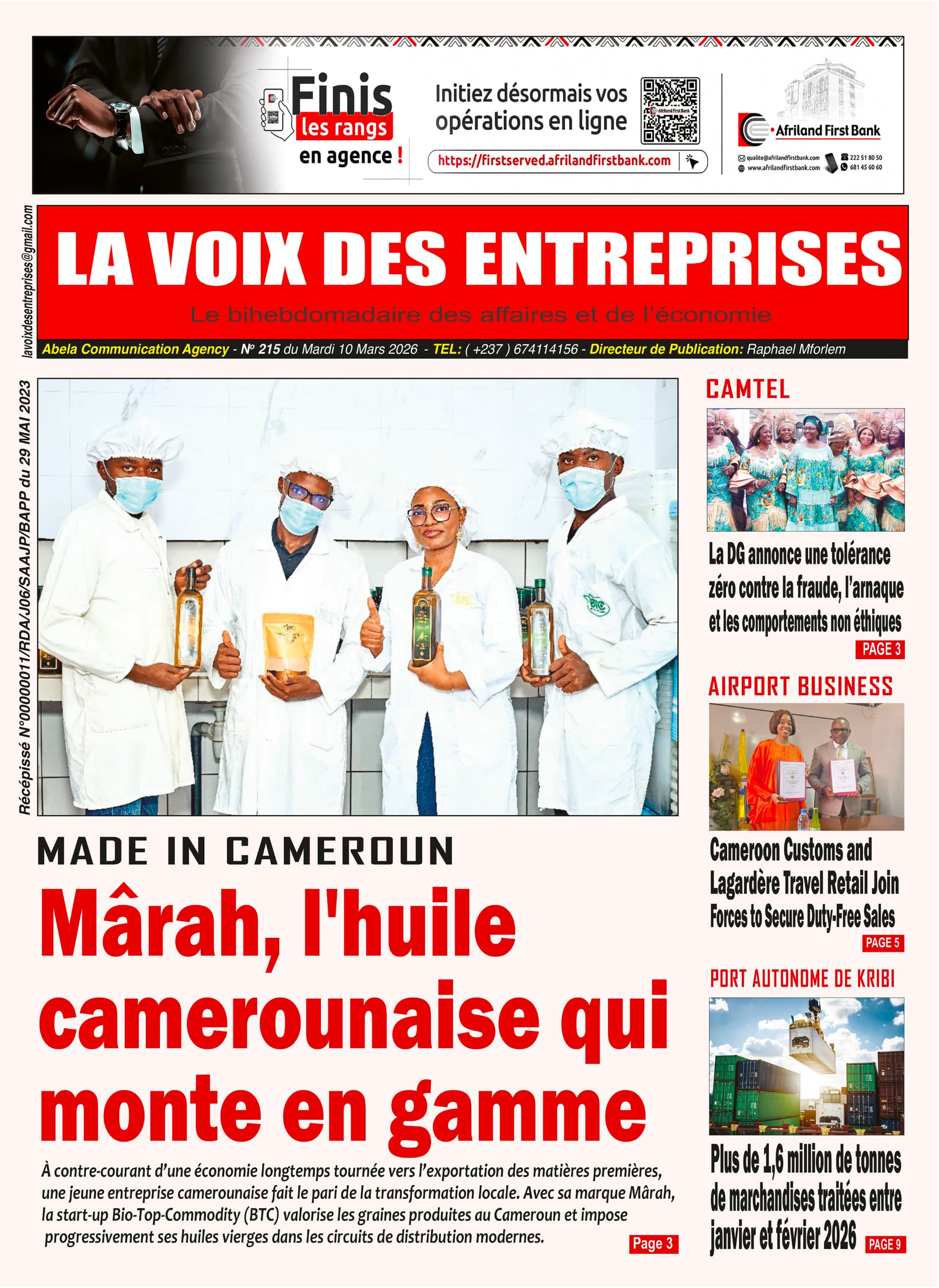 LA VOIX DES ENTREPRISES N°215