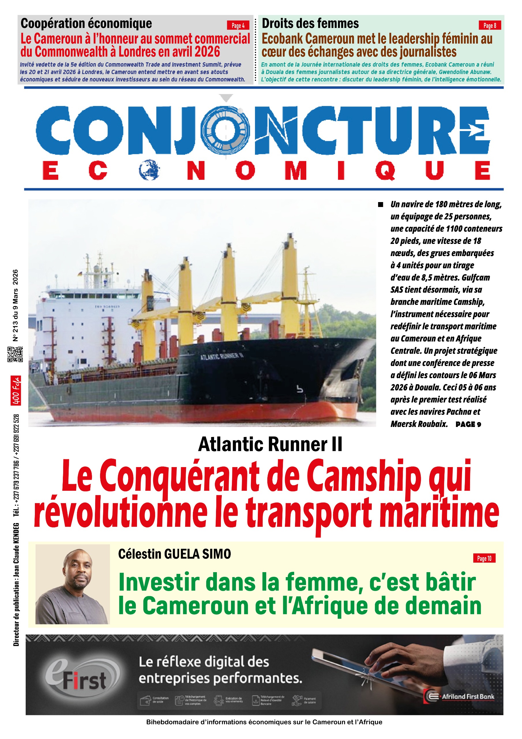 Conjoncture Économique N°213