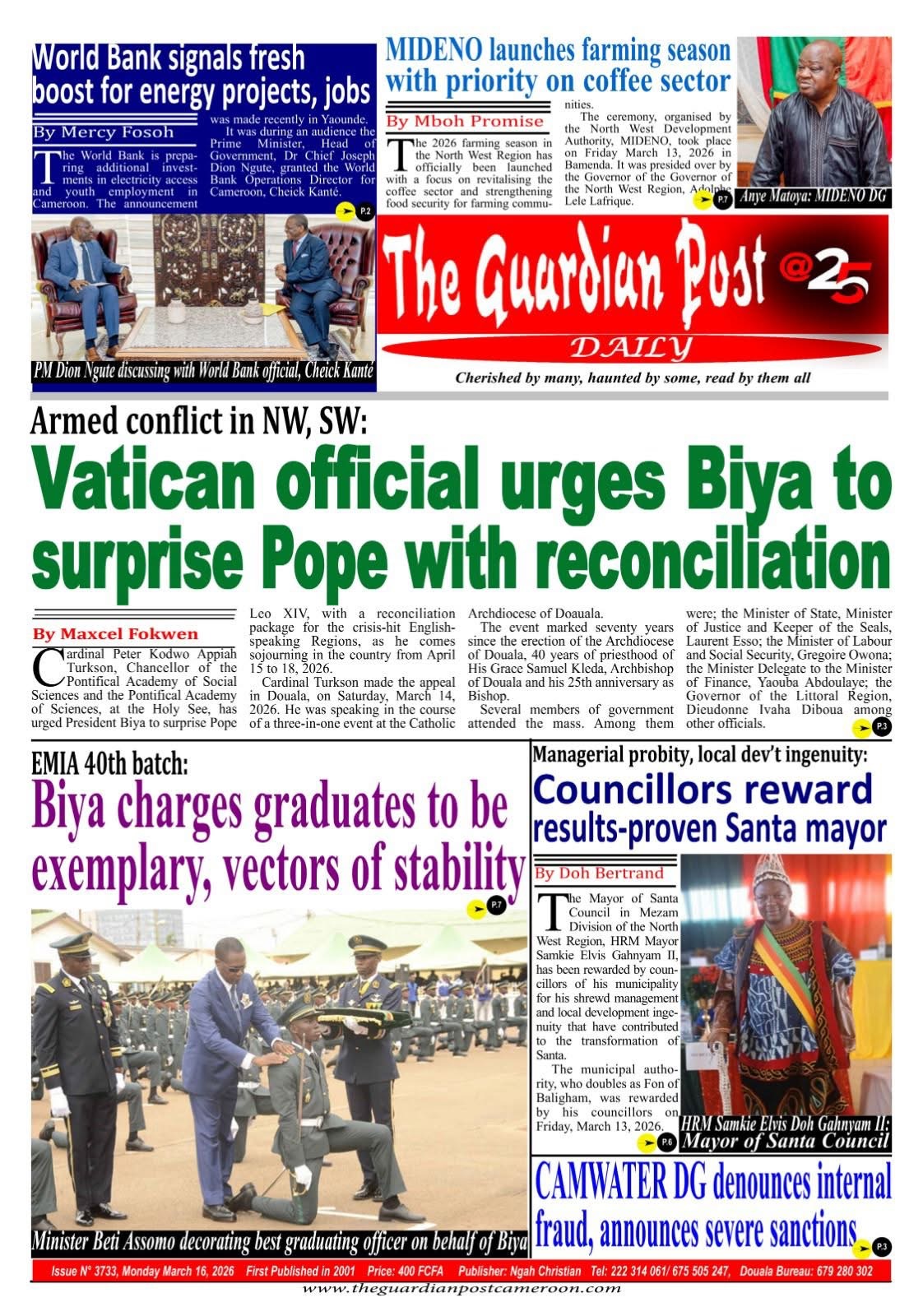 THE GUARDIAN POST N°3733