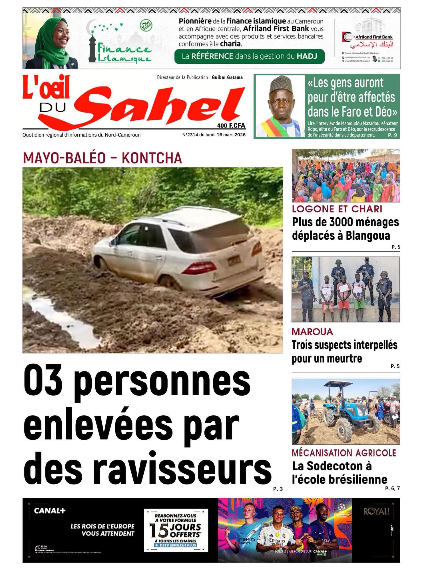 L’ŒIL DU SAHEL N° 2314