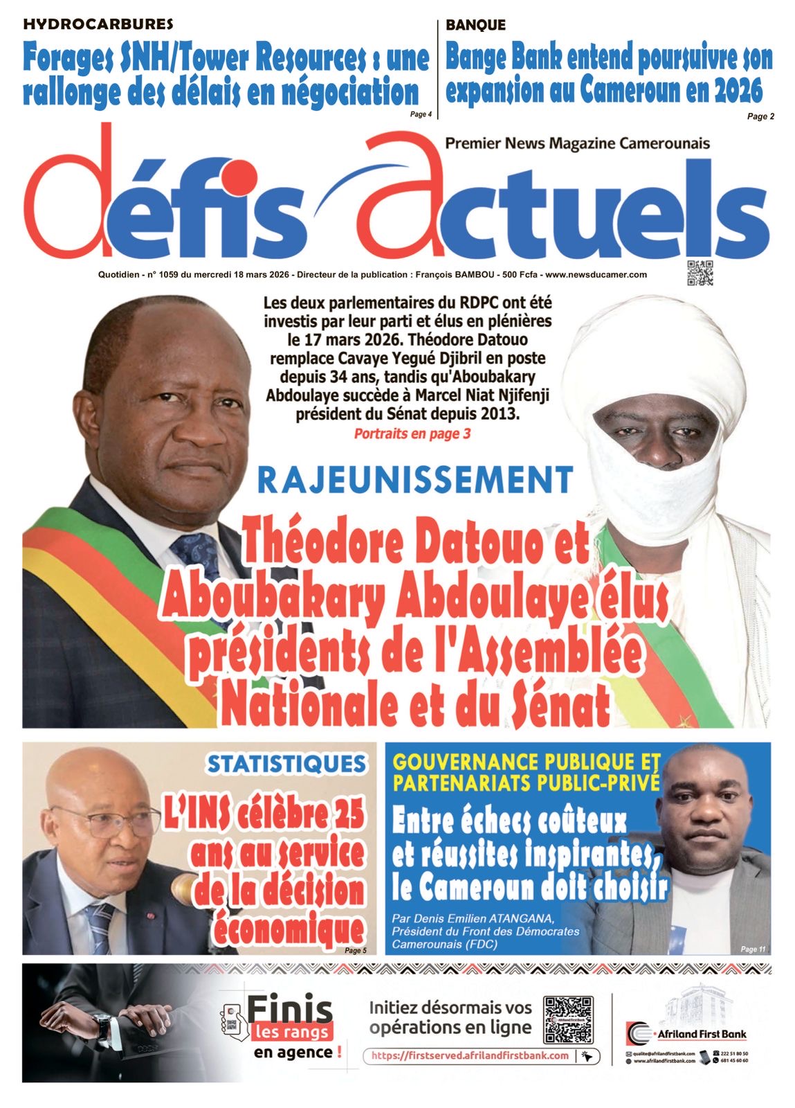 DÉFIS ACTUELS N°1058