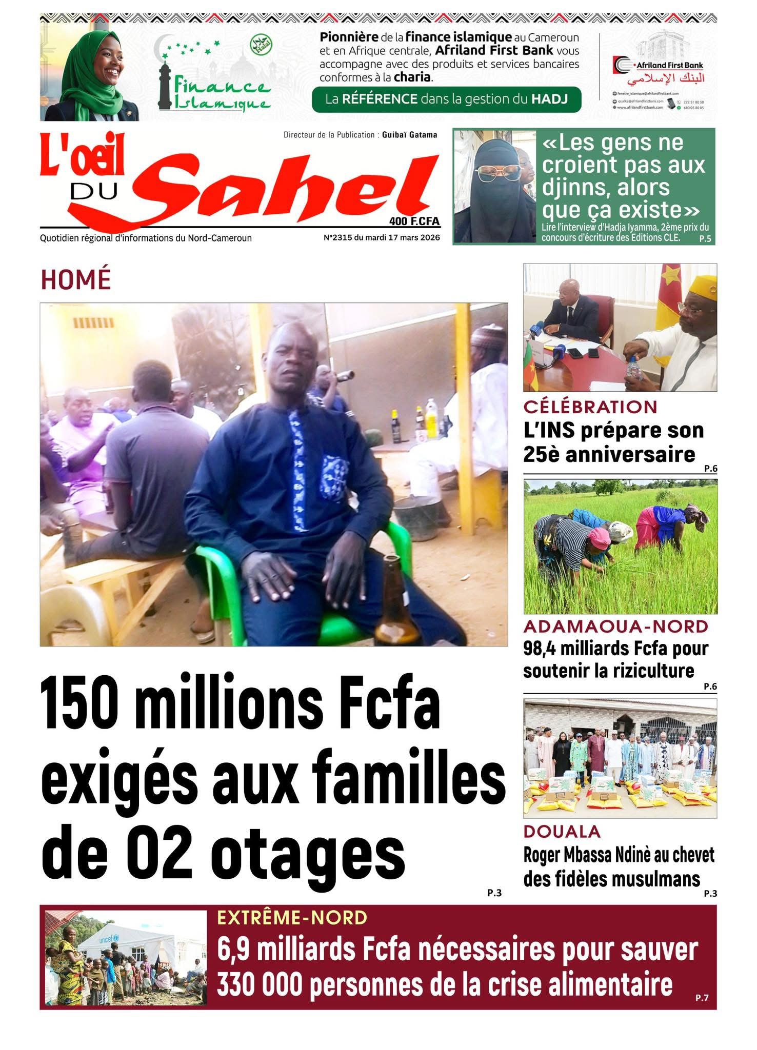 L’ŒIL DU SAHEL N°2315