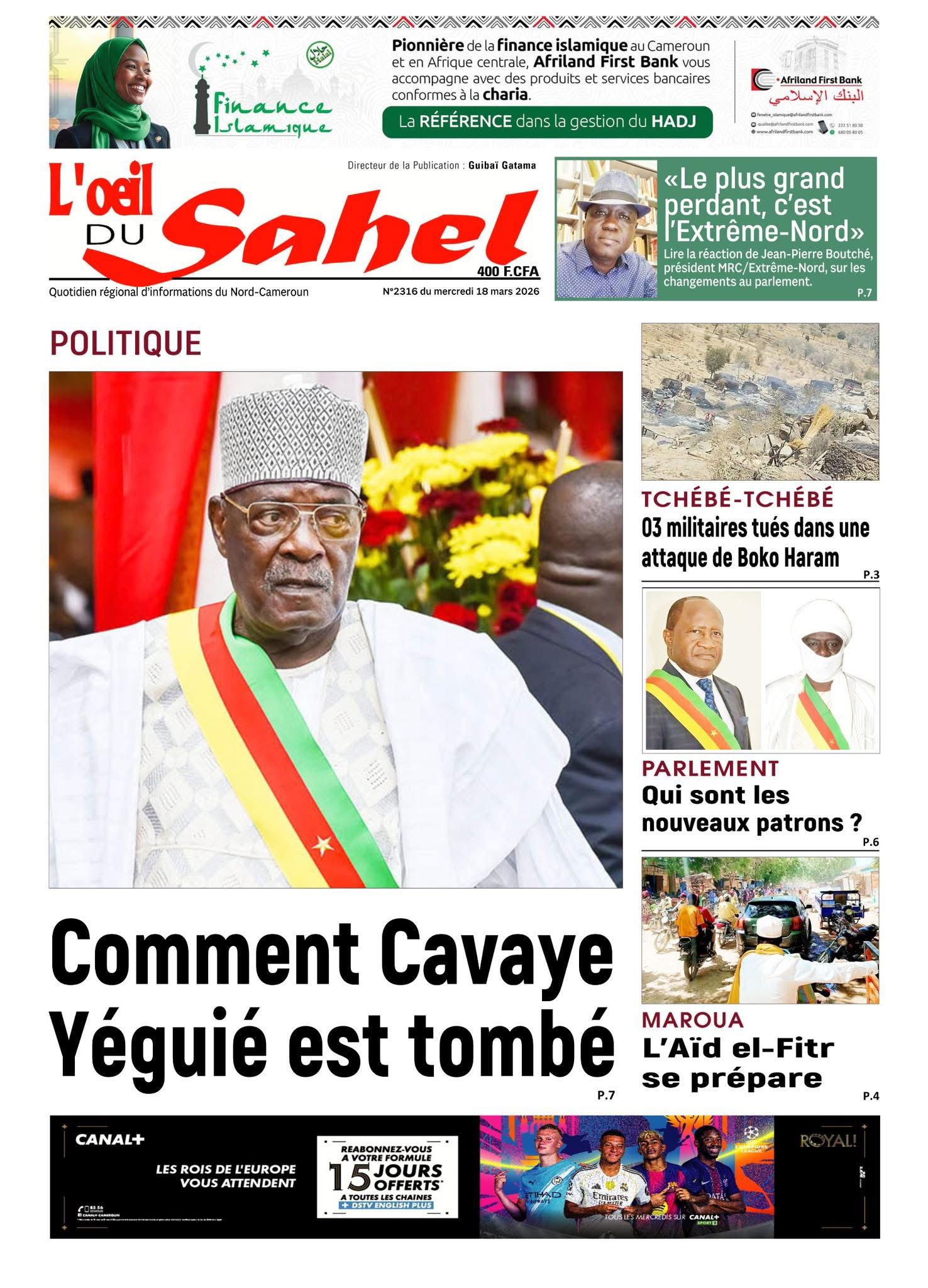 L’ŒIL DU SAHEL N°2316