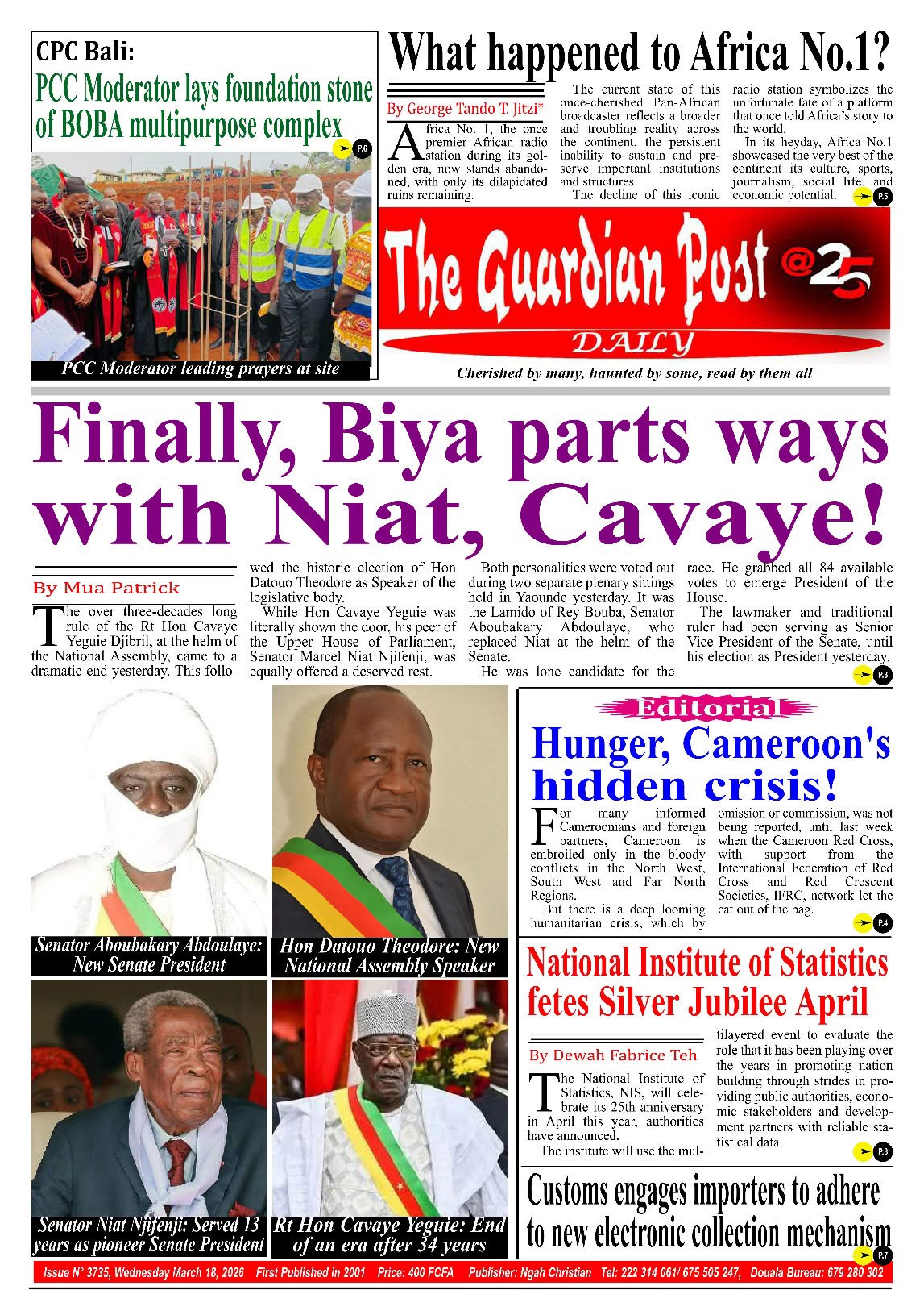 THE GUARDIAN POST N°3735