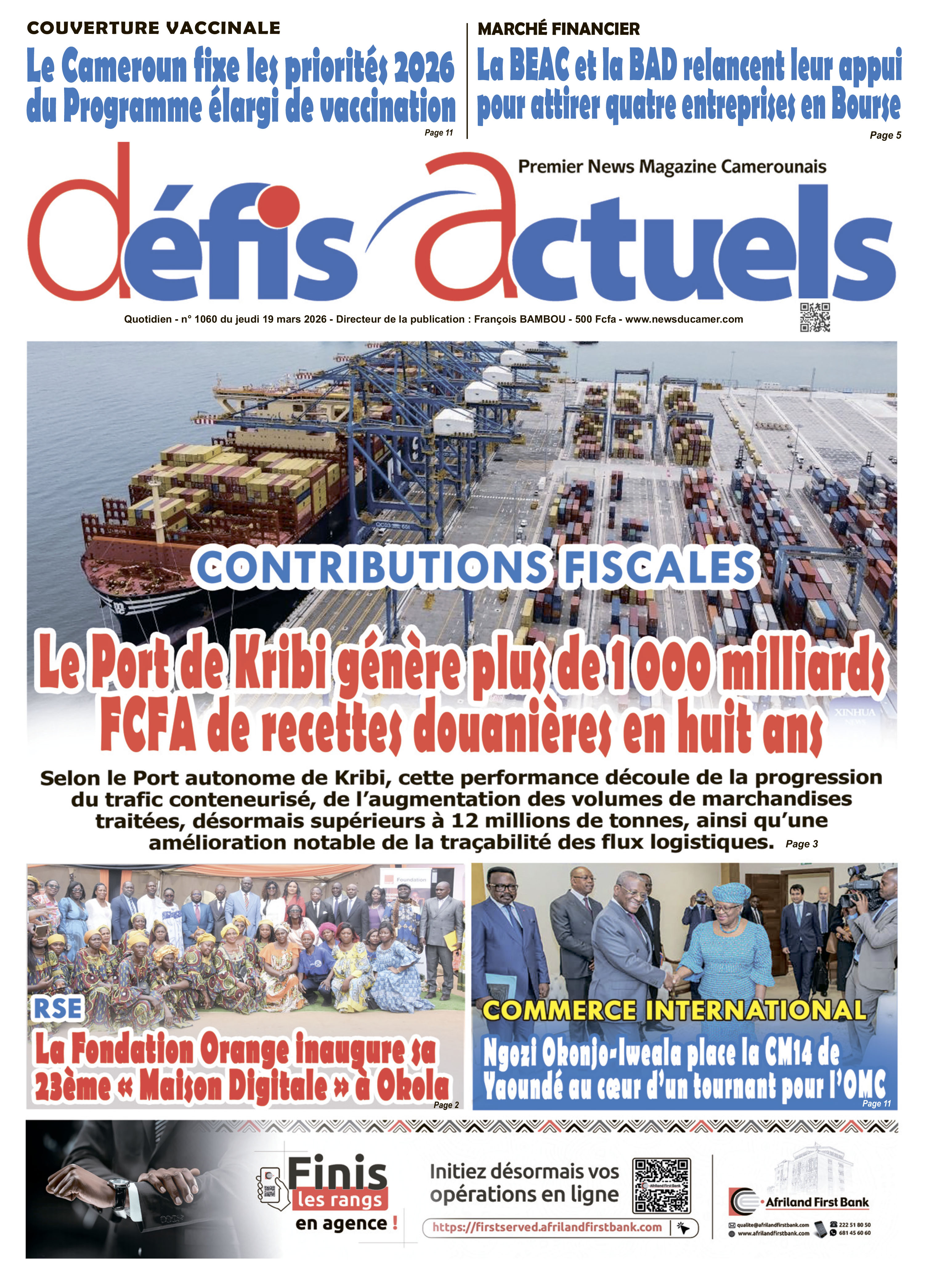 DÉFIS ACTUELS N°1060