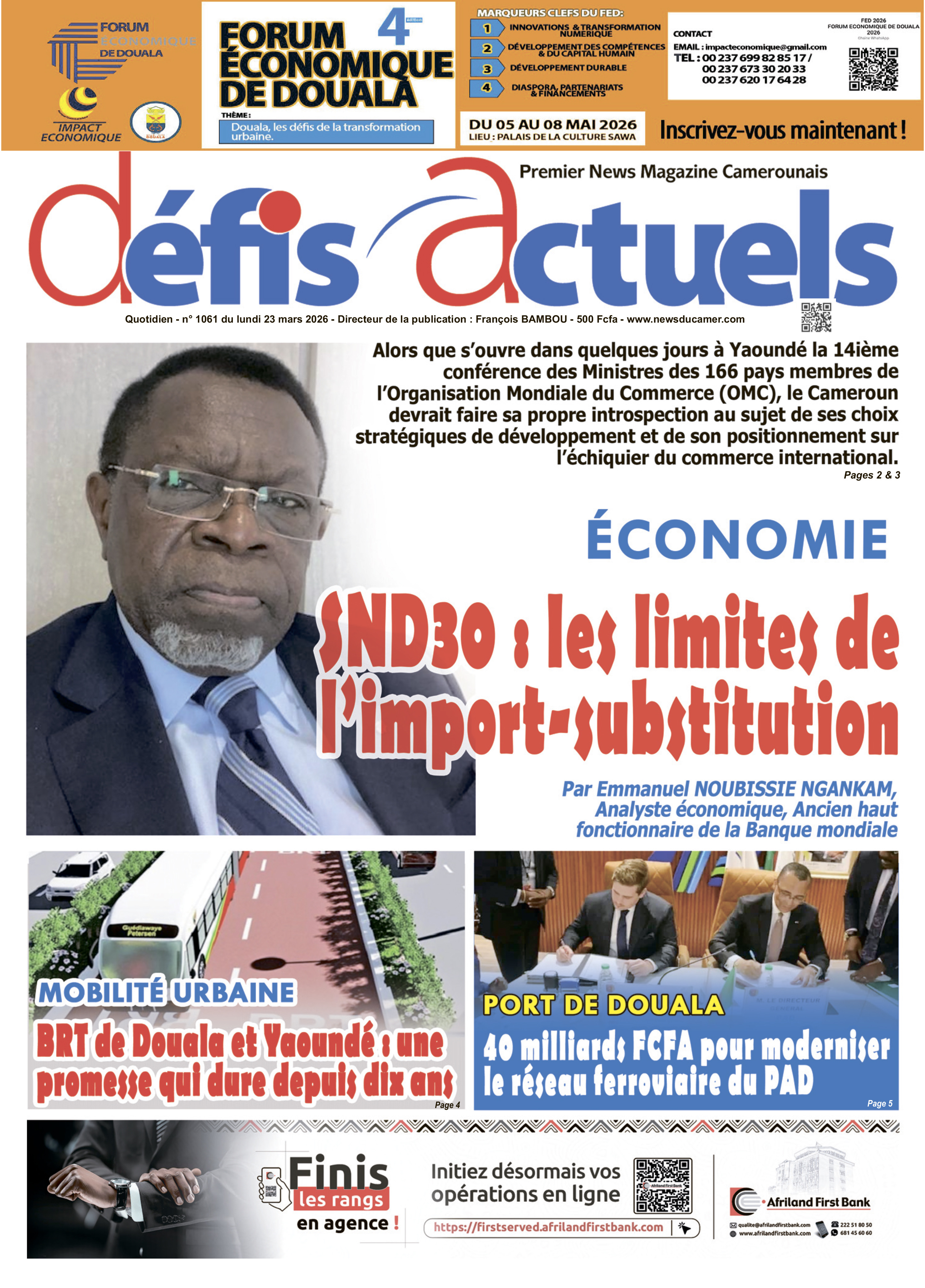 DÉFIS ACTUELS N°1061