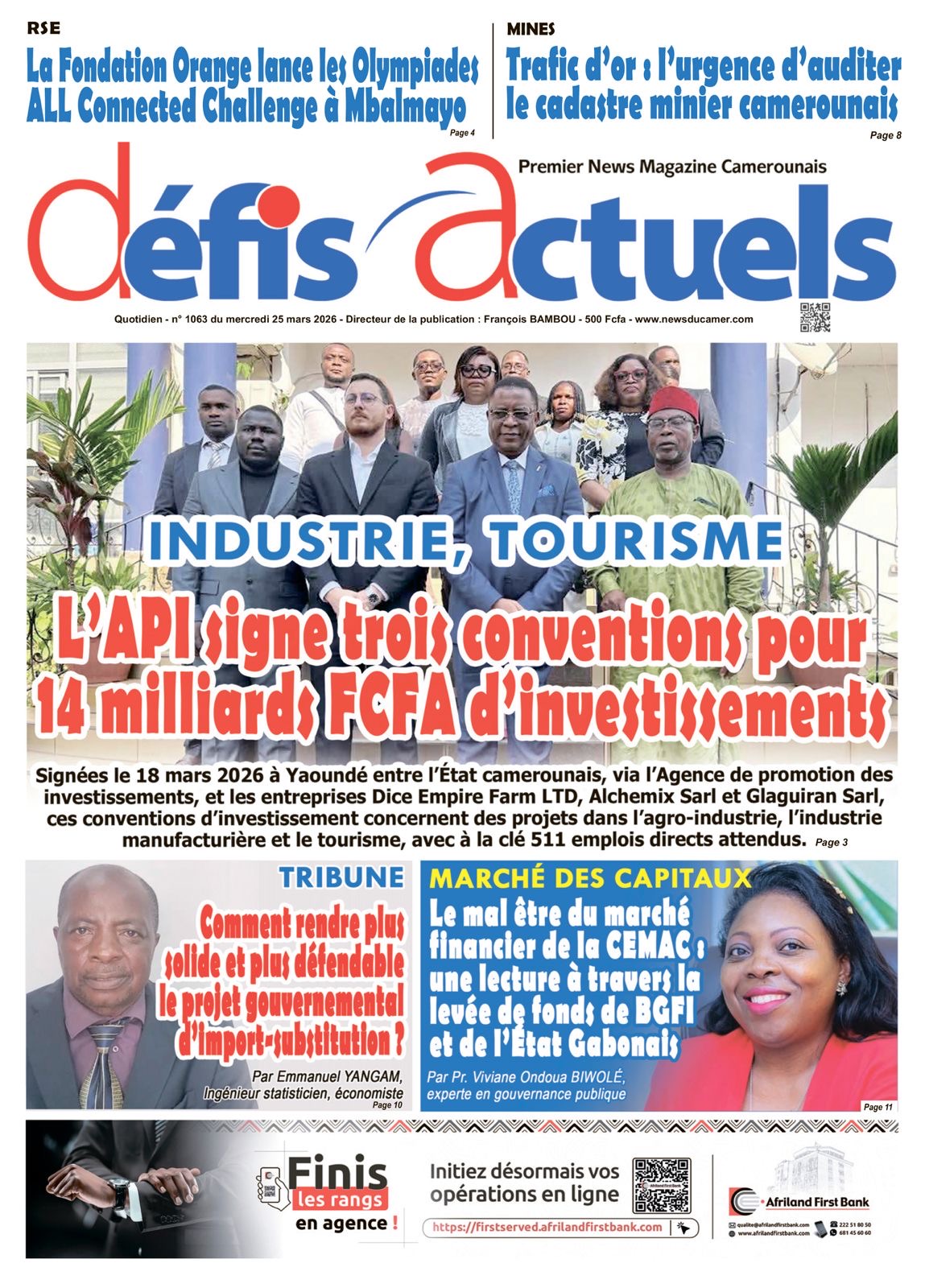 DÉFIS ACTUELS N°1063