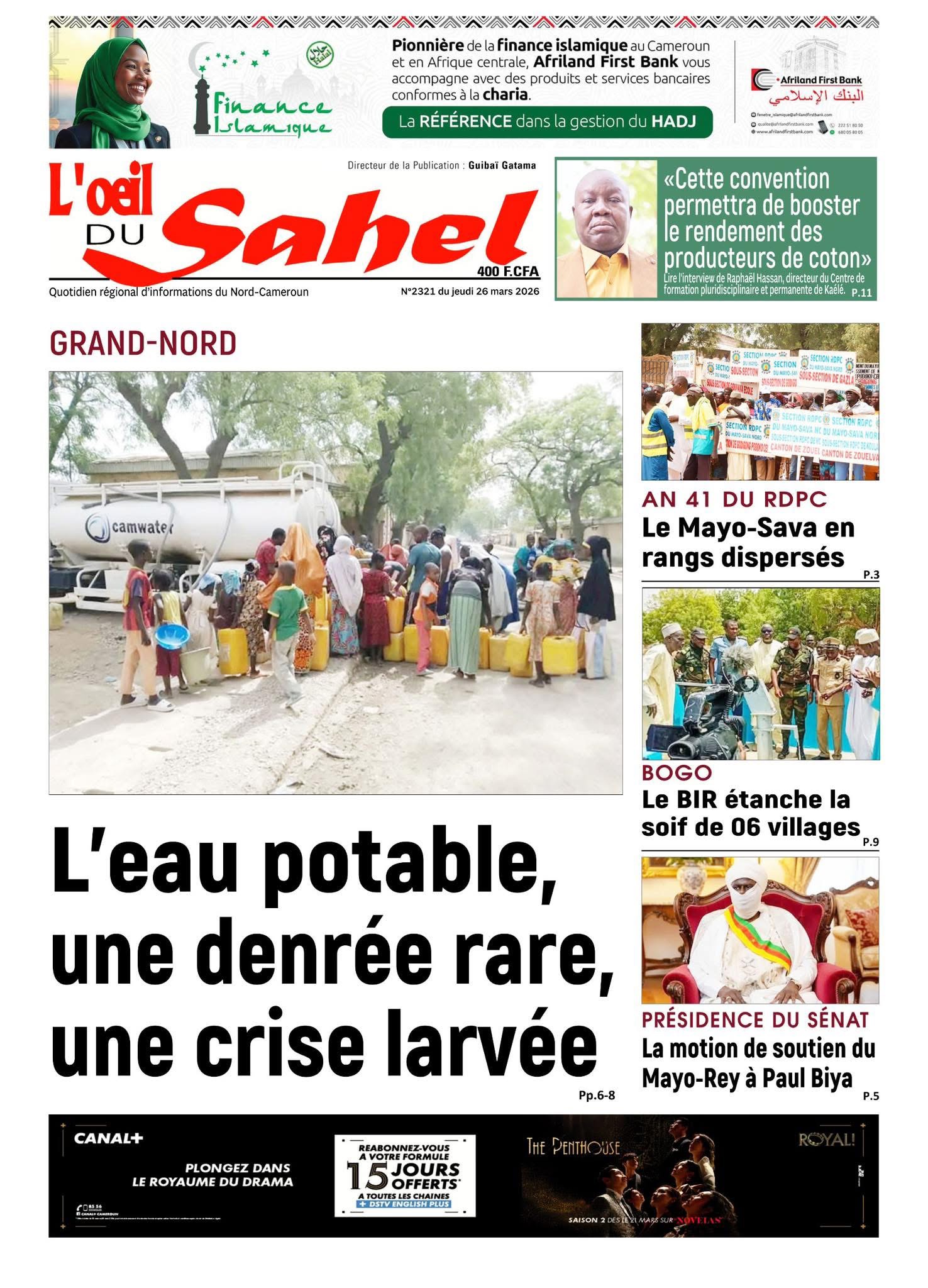 L’ŒIL DU SAHEL N°2321