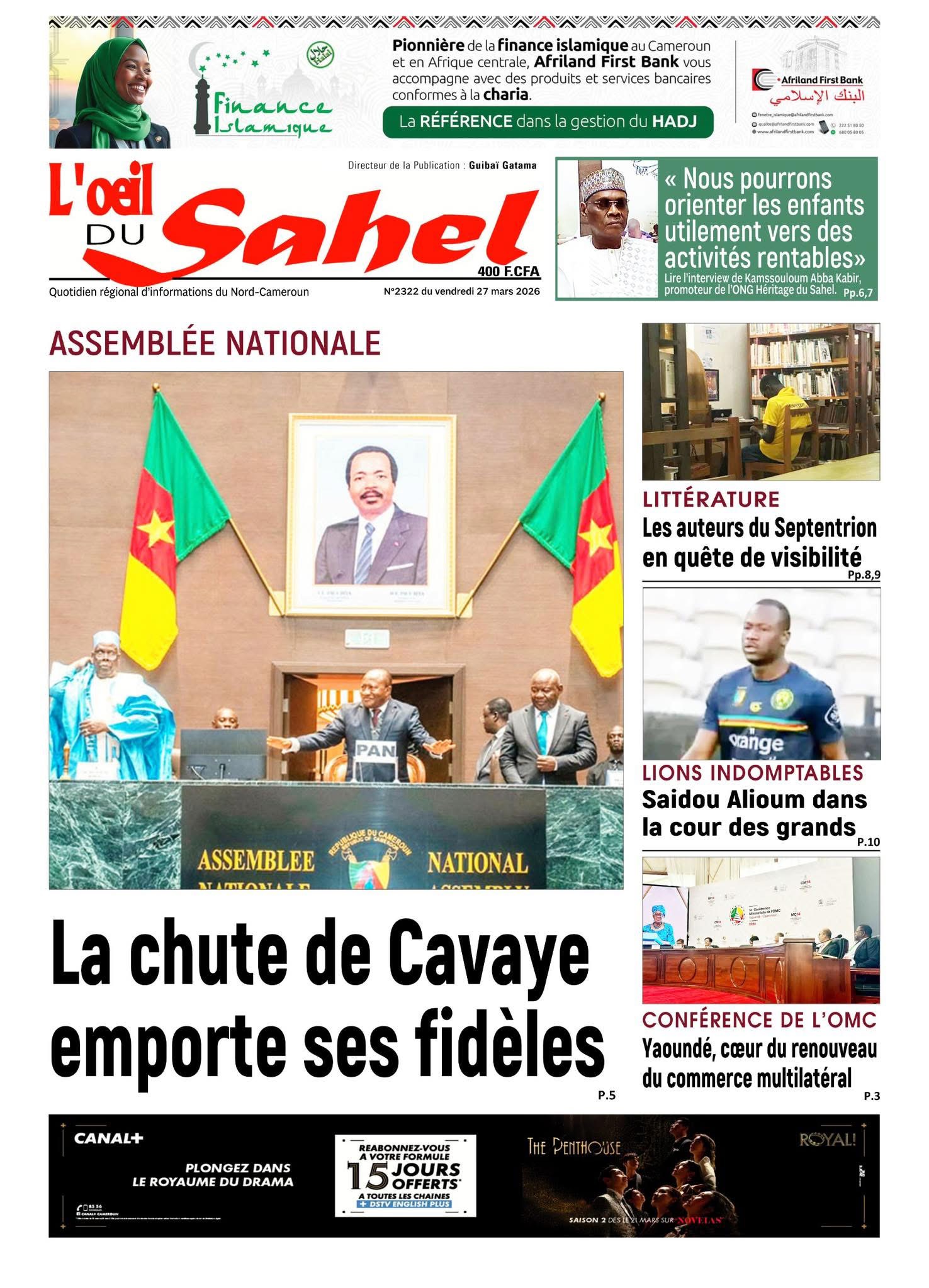 L’ŒIL DU SAHEL N°2322