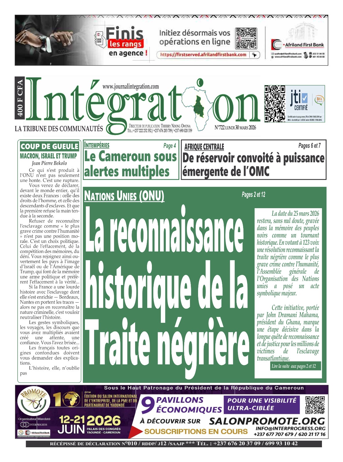 INTÉGRATION N°722